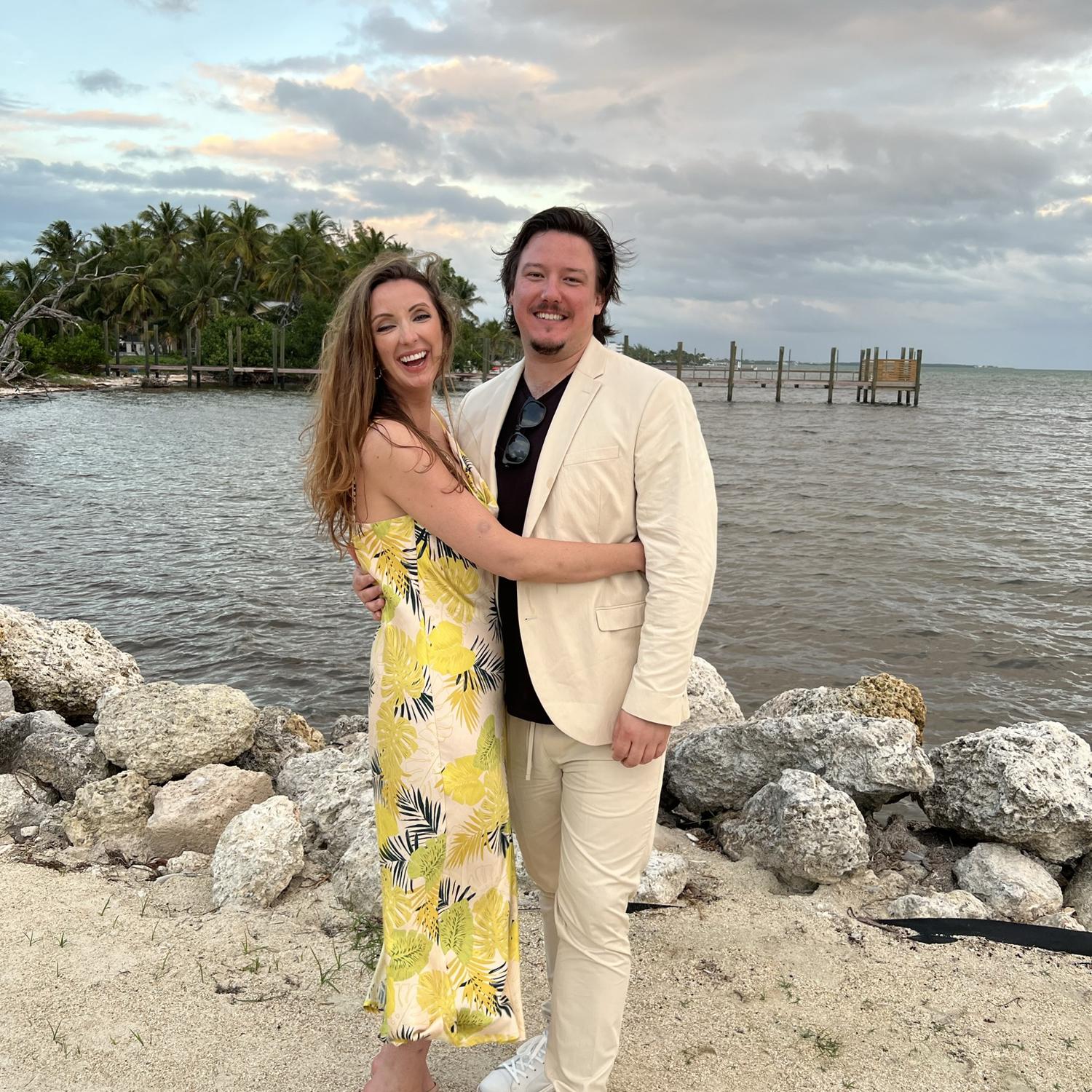 At Mike and Olivia’s wedding in Islamorada