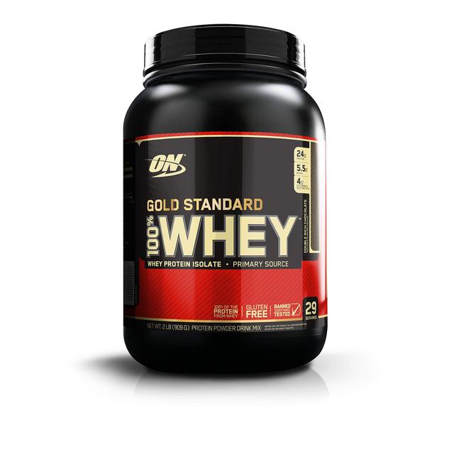 Optimum Nutrition Gold Standard 100% Whey Protein Powder, Double Rich Chocolate 2 Pound