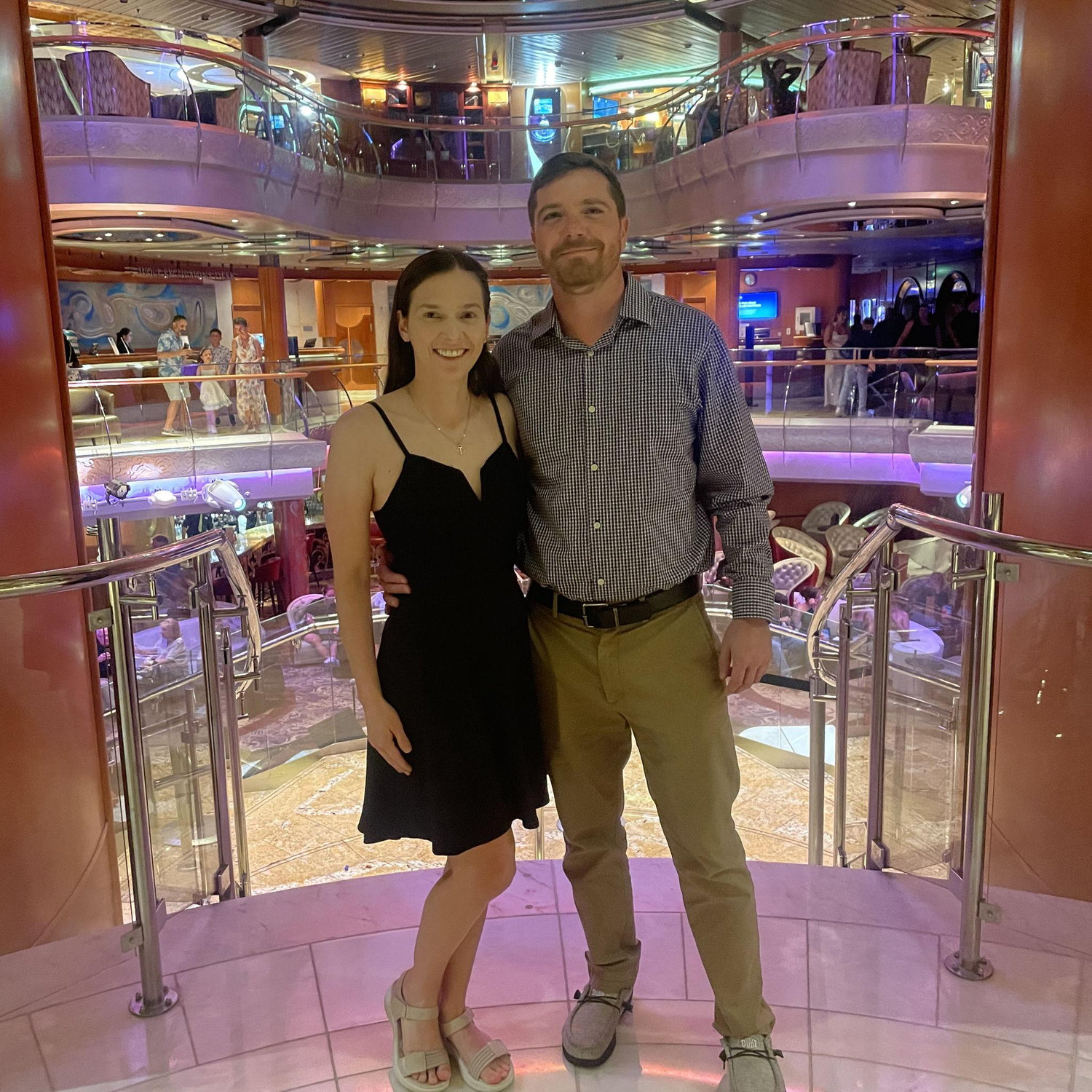 Formal night on the Rhapsody of the Seas. Somewhere in the Caribbean.