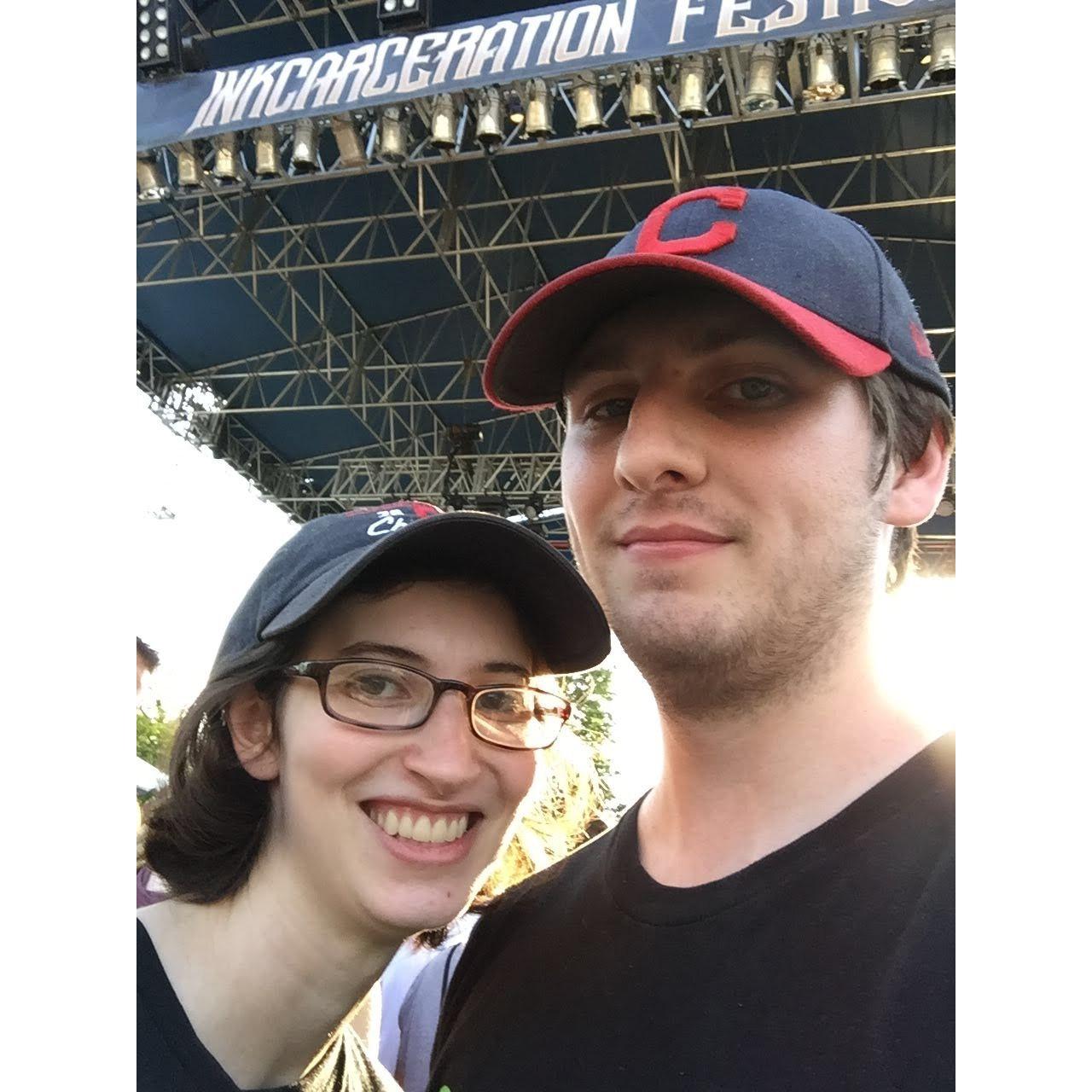 Our first music festival together, Inkcarceration. I first experienced and fell in love with one of Aaron's favorite bands Our Lady Peace.