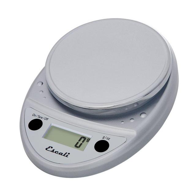 Escali Primo Digital Kitchen Scale (11 lb/ 5 kg Capacity) (0.05 oz/ 1 g Increment) Premium Food Scale for Baking, Cooking and Mail - Lightweight and Durable Design - Lifetime ltd. Warranty - Chrome