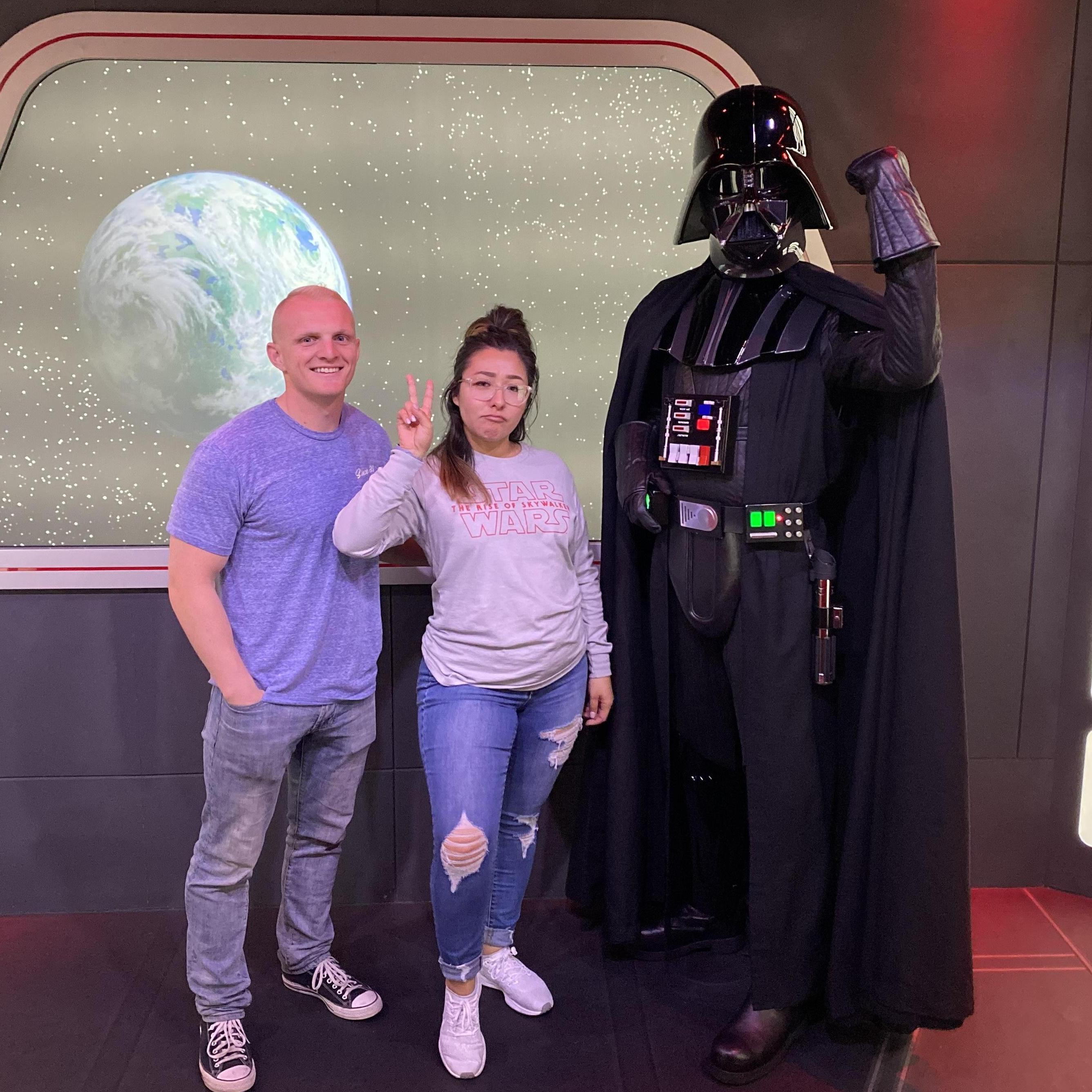 One of my fave pics, meeting my best friend Darth