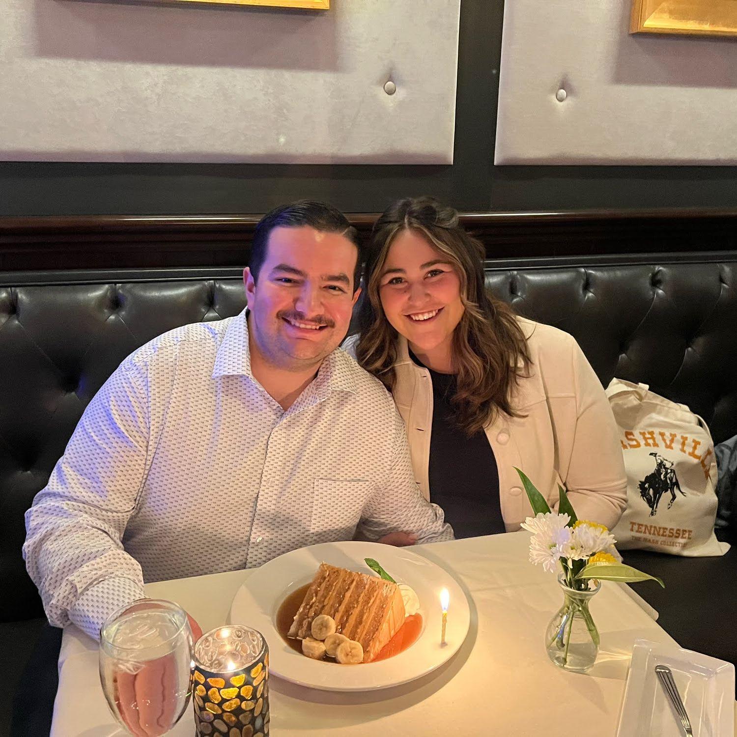 Celebrating our anniversary in Nashville.