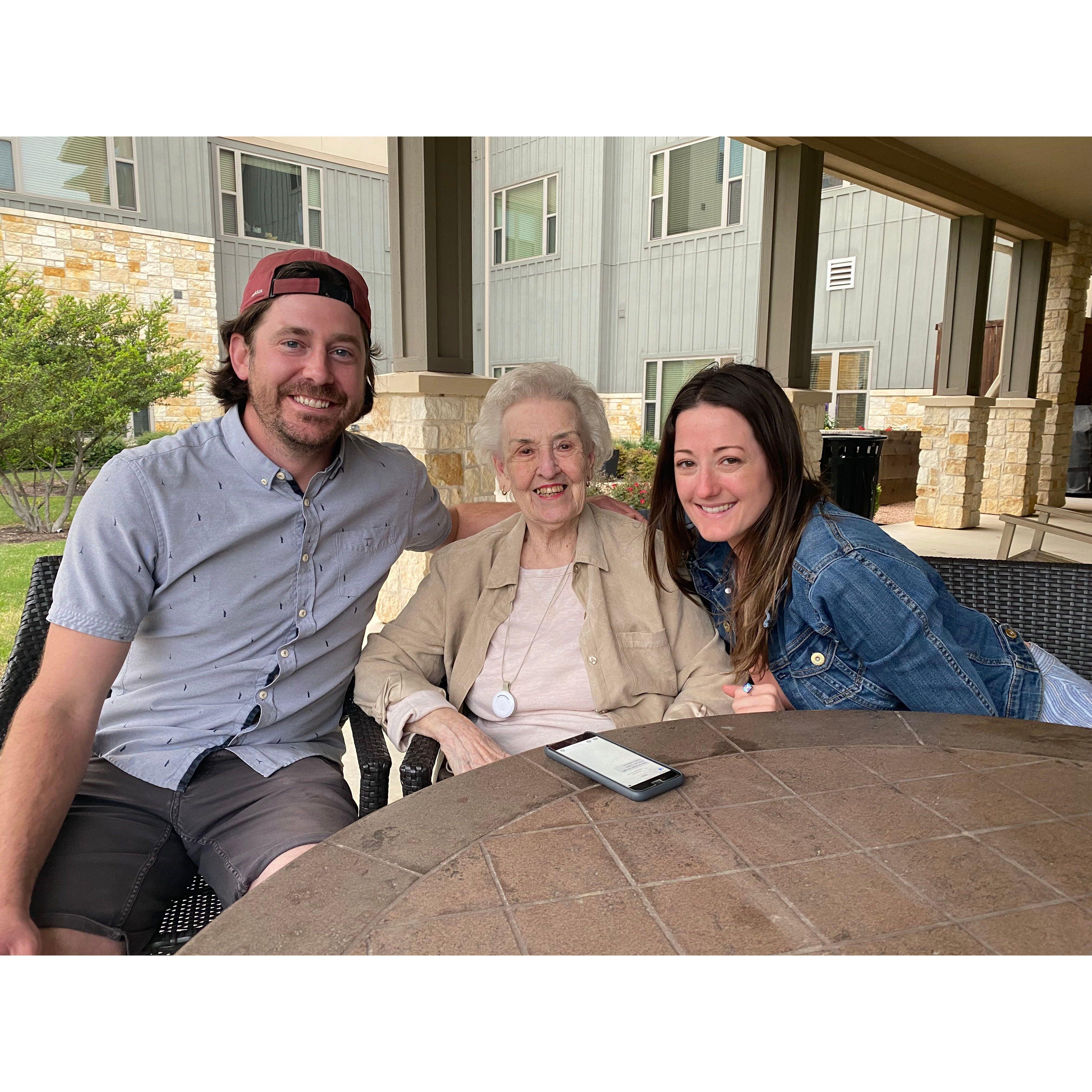 Visiting Grandma Shirley :)