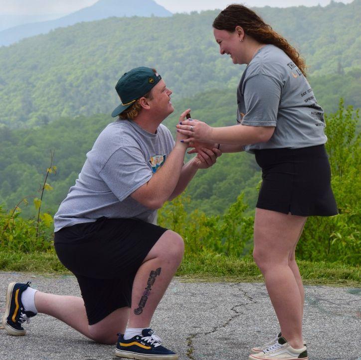 Garrett finally popped the question!