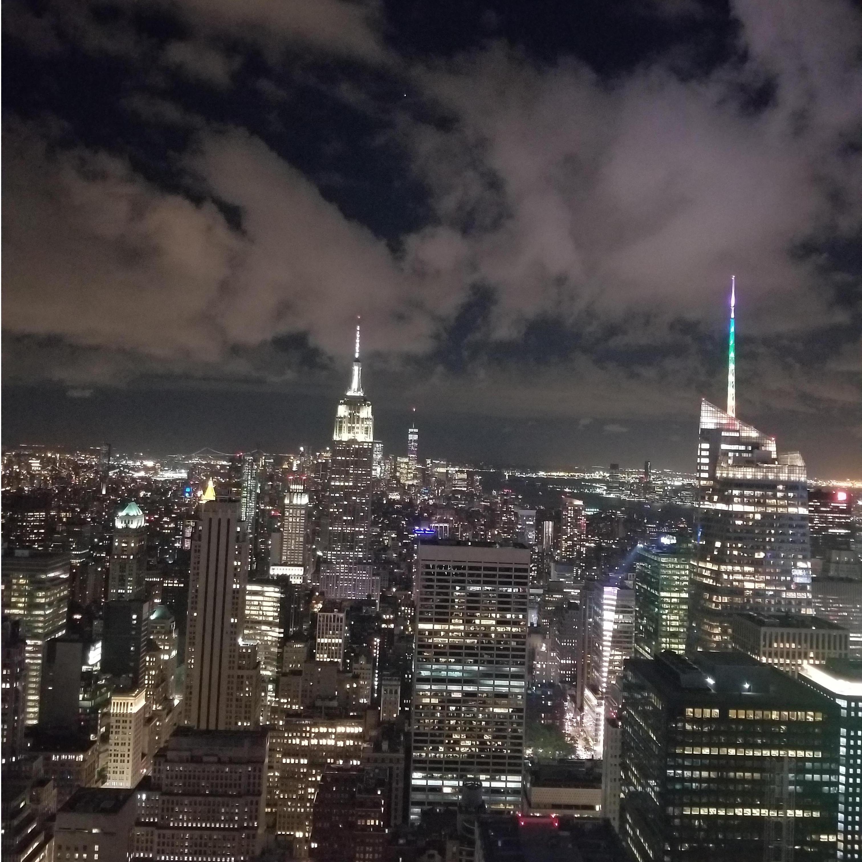 Just moments before he proposed on top of Rockefeller Center :)