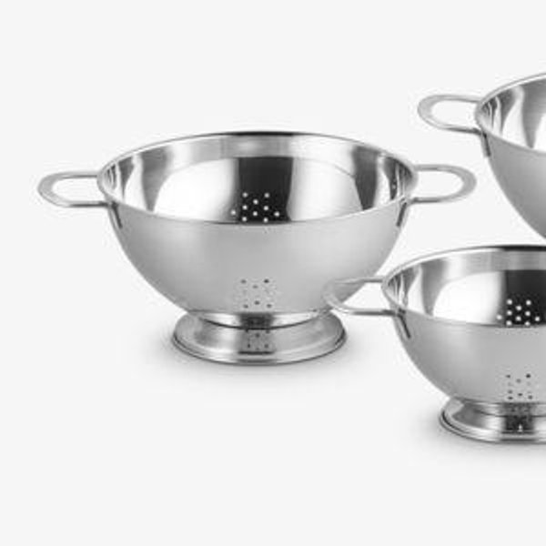 Set of 3 Stainless Steel Colanders
