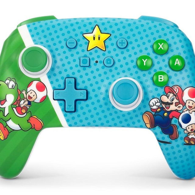 PowerA Enhanced Wireless Controller for Nintendo Switch - Super Star Friends, Nintendo Switch - OLED Model, Nintendo Switch Lite, Gamepad, game controller, Bluetooth controller
