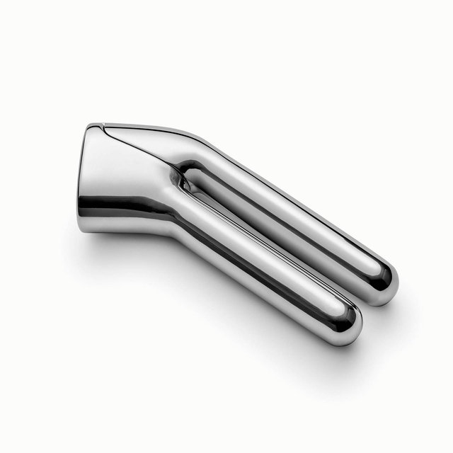 Caraway Home Stainless Steel Garlic Press: Silver Flat Grater, Hand Wash, 6.4" Length, 1.1 lbs, Single Piece