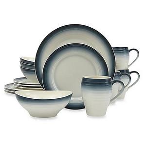 Mikasa® Swirl Ombre 16-Piece Dinnerware Set in Blue