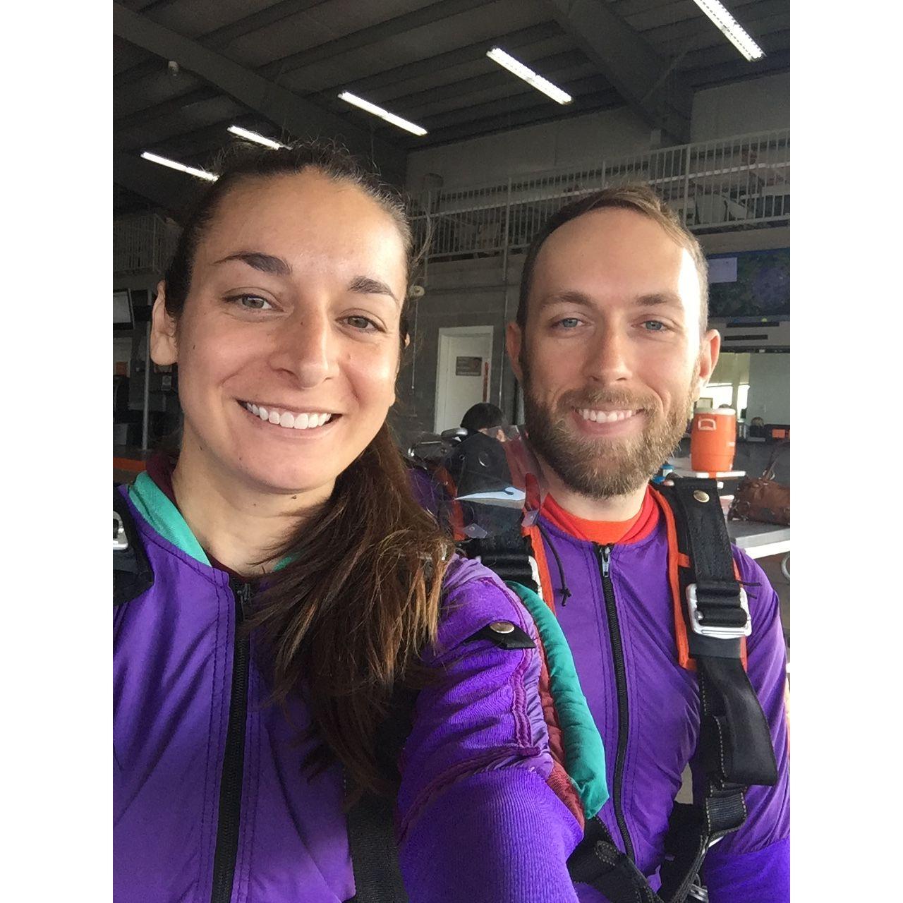 Blake surprised Courtney with skydiving for her 26th birthday