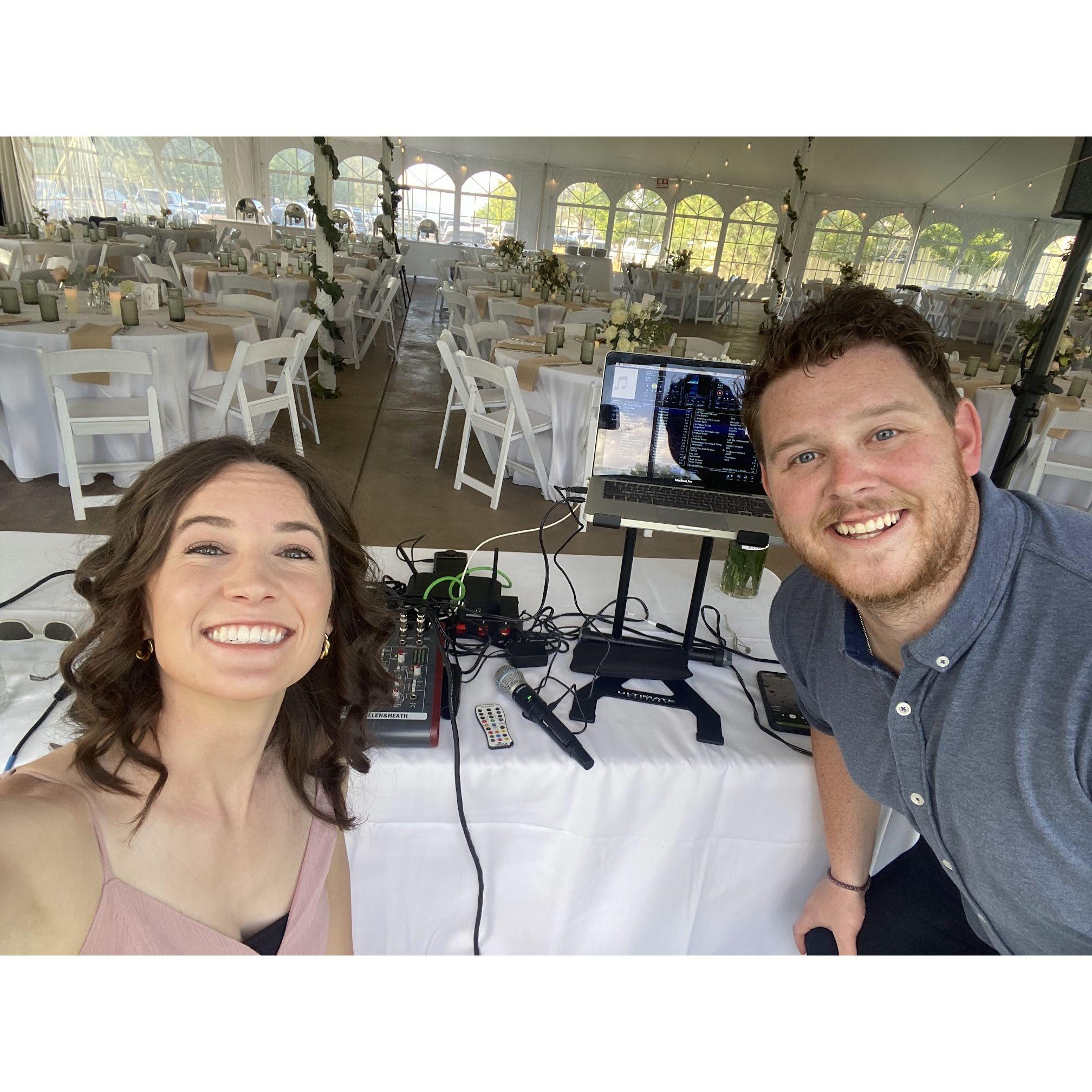 DJing a wedding!