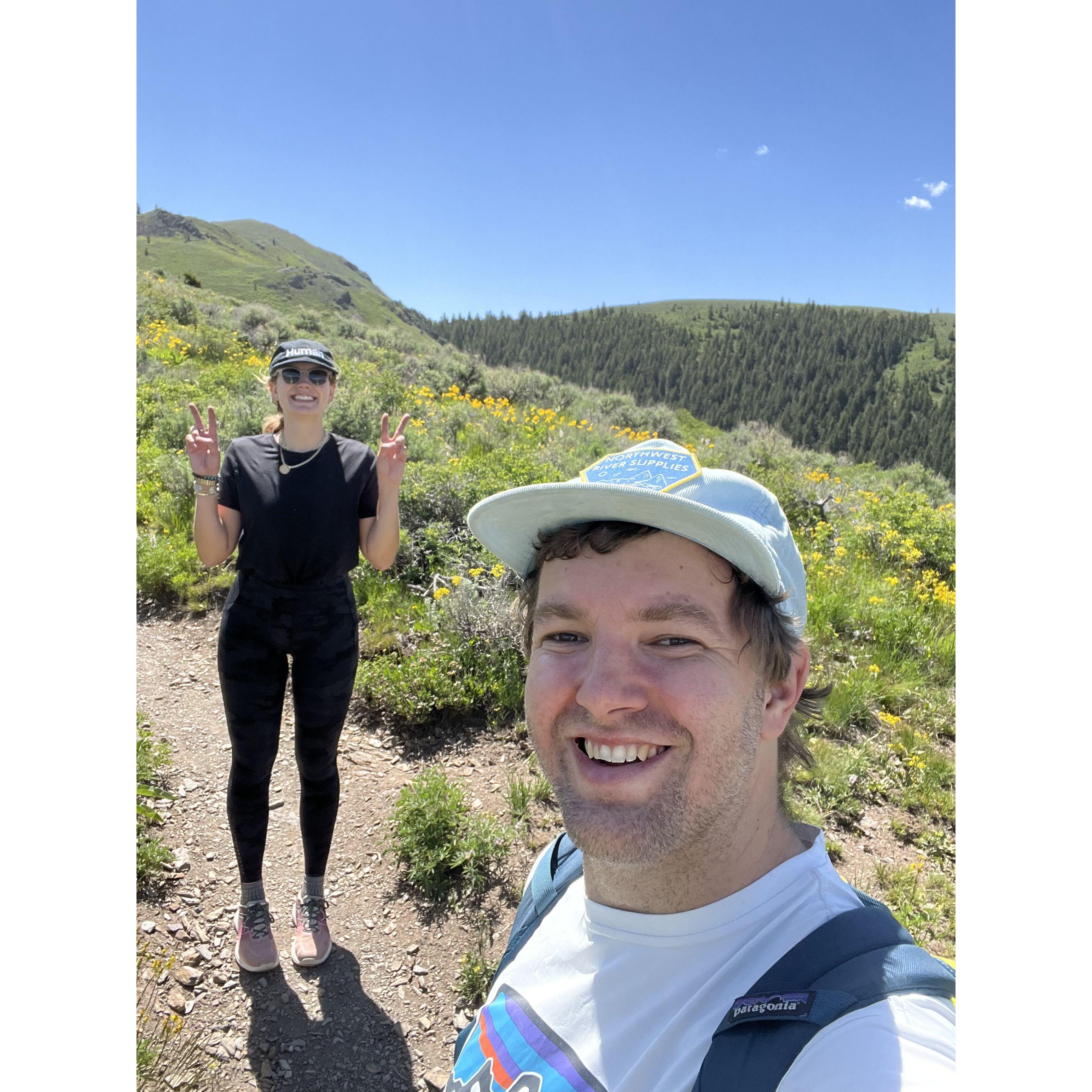 Idaho! Hiking before one of our friend's weddings in Sun Valley.