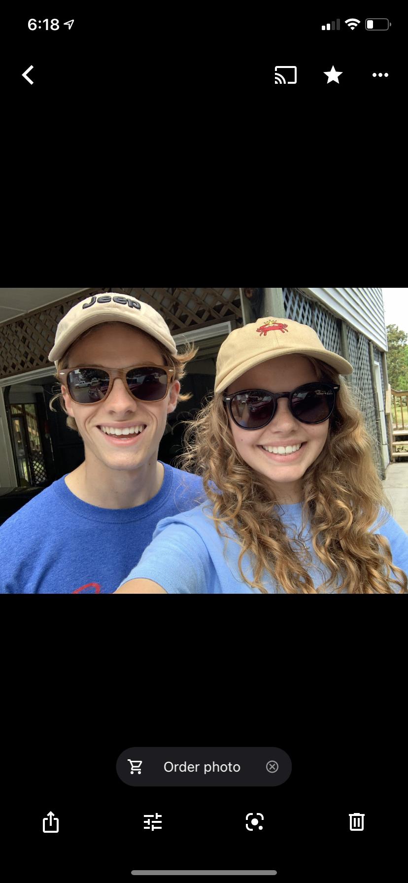 Matching sunglasses & hats