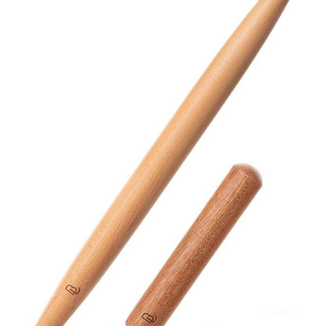 BAMBOO LAND- French Rolling Pin Set, 2 pcs, 16", 8", Natural Wood Rolling Pins for Baking, French Rolling Pin for Dough, Wooden Rolling Pin, Wood Rolling Pin, Pasta Rolling Pin, Pastry Roller Pin