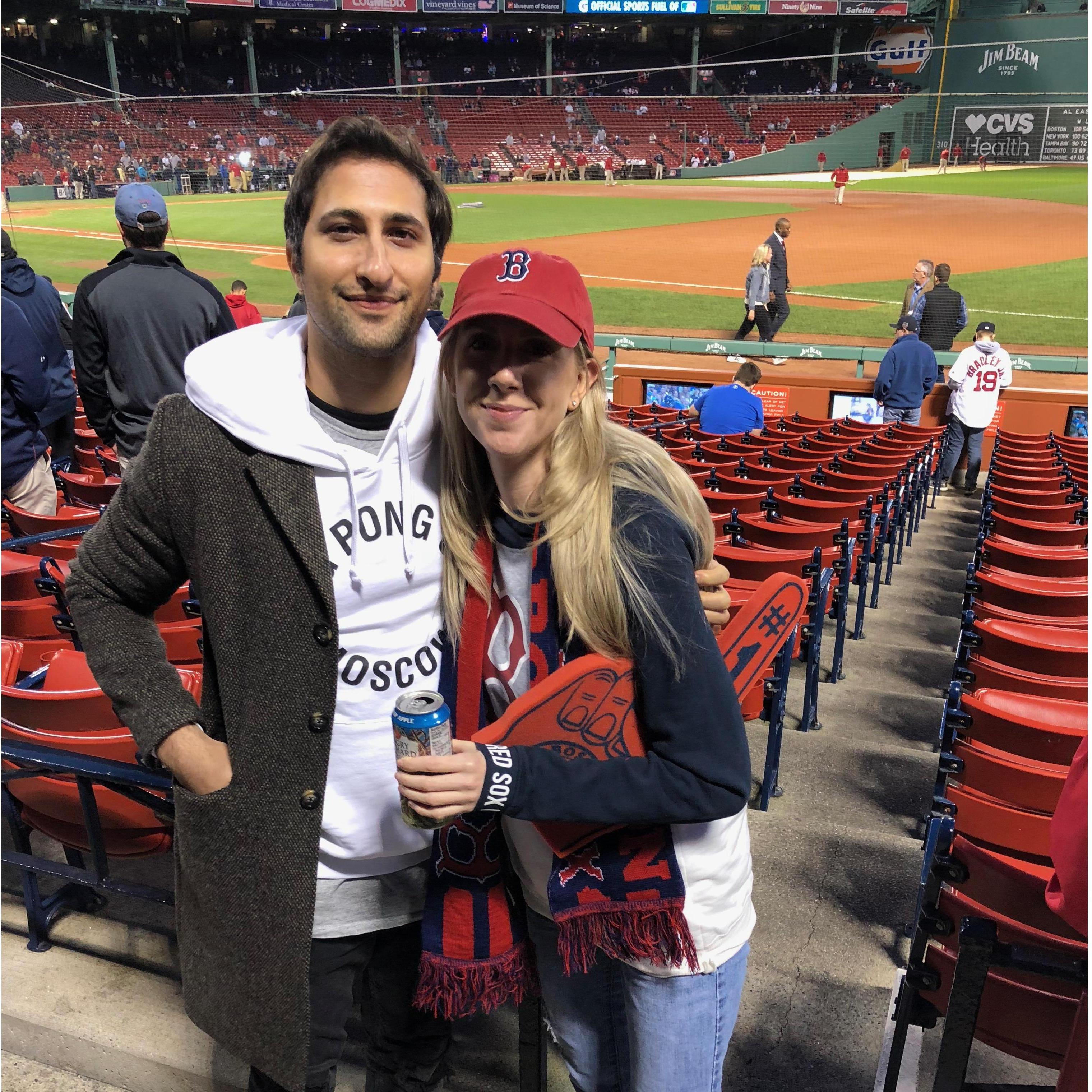 On our way to Newport, RI in the fall of 2018 we made a pit stop to see the Red Sox in the playoffs!