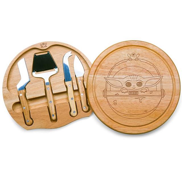 TOSCANA - a Picnic Time brand Star Wars Circo Cheese Cutting Board & Tools Set, 10.2 x 10.2 x 1.6, The Child-Parawood
