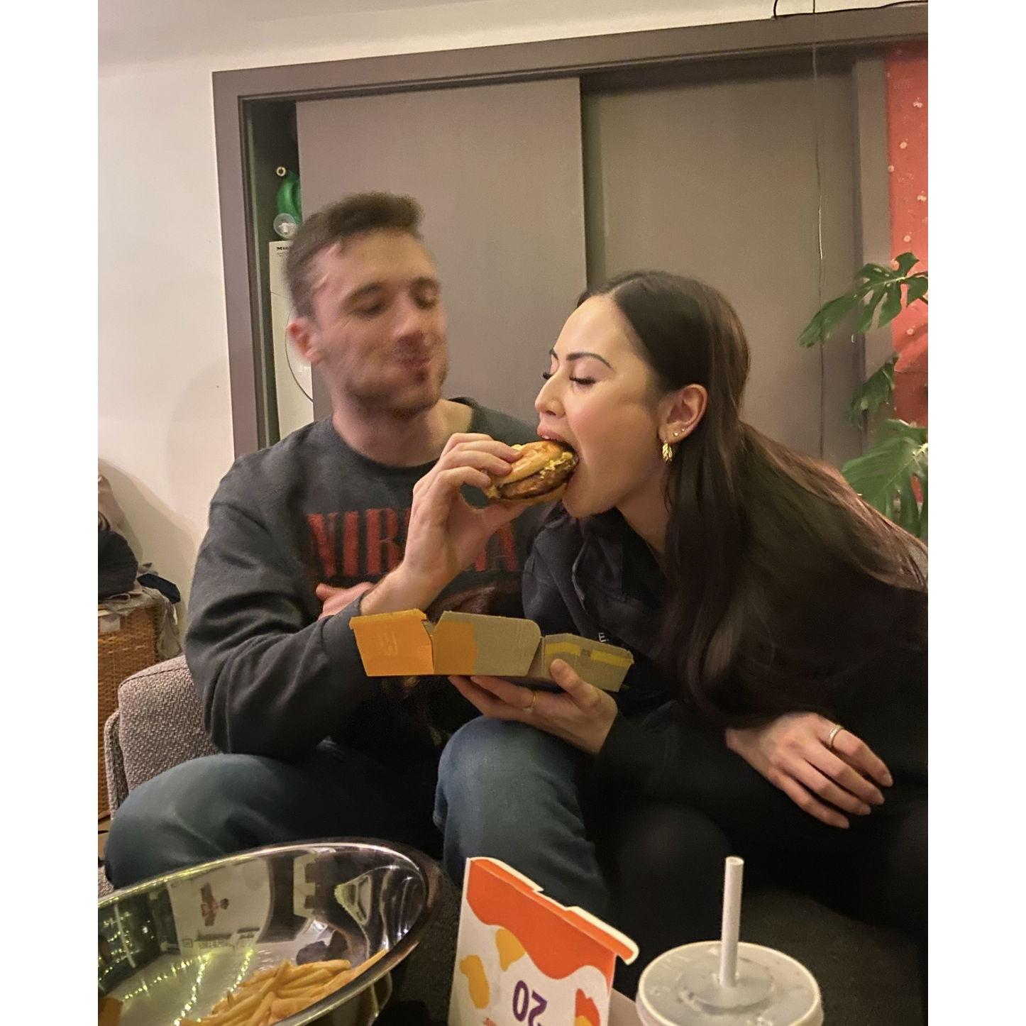 i only eat food if eric does airplane first