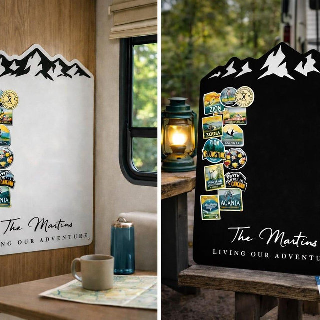Custom Adventure Sticker Board