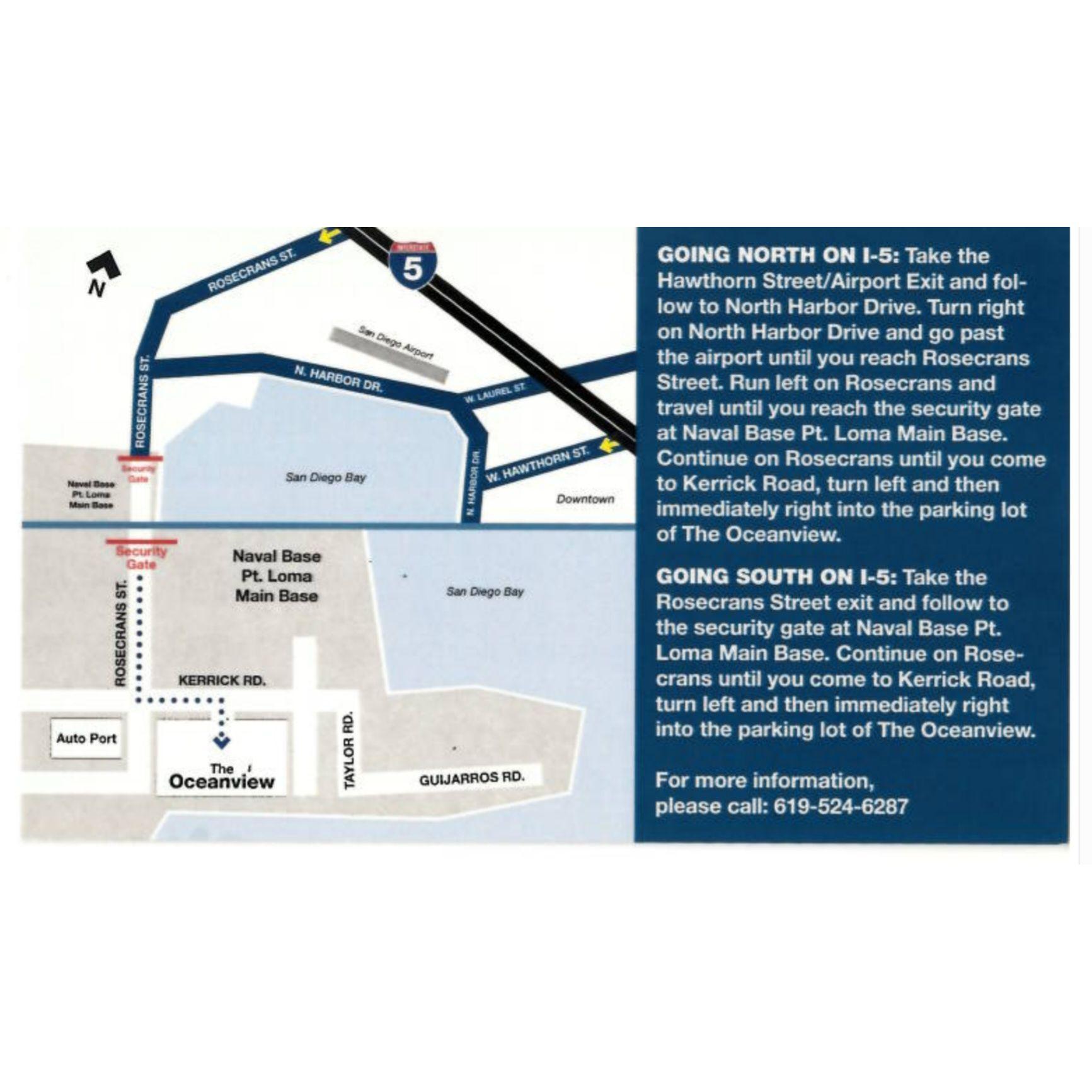 Directions to Oceanview Room