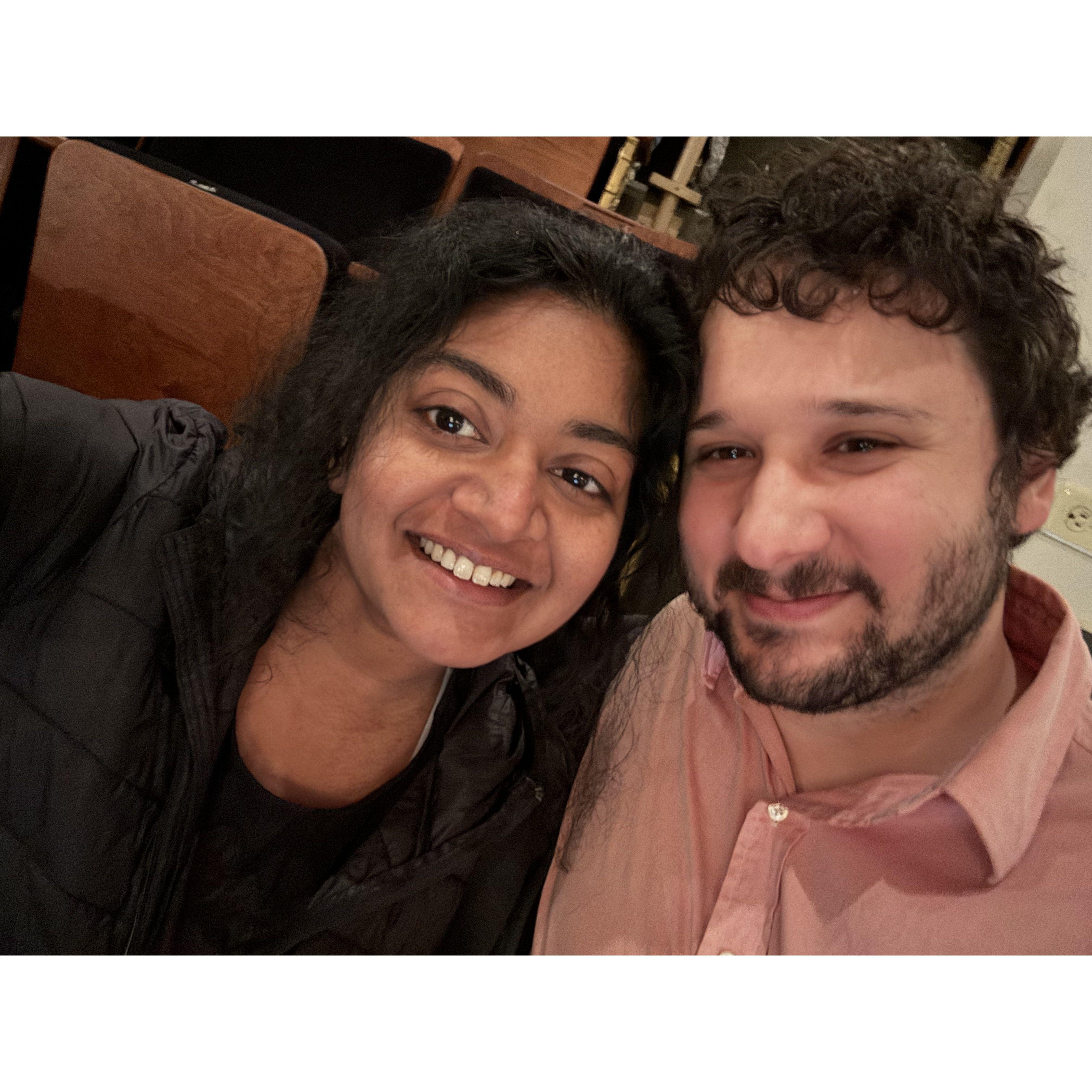 Watching Annie at the Shubert Theater