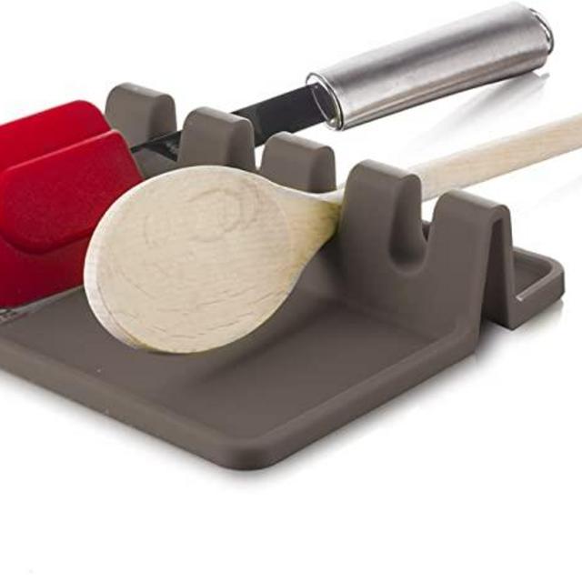 Tomorrow's Kitchen Silicone Utensil Rest, Grey