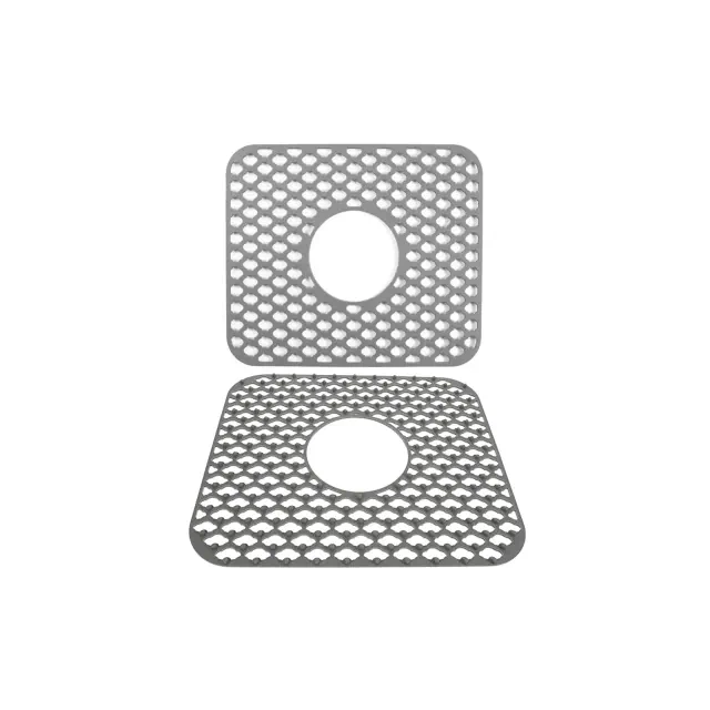 Cheer Collection Square Silicone Sink Protector Mat
