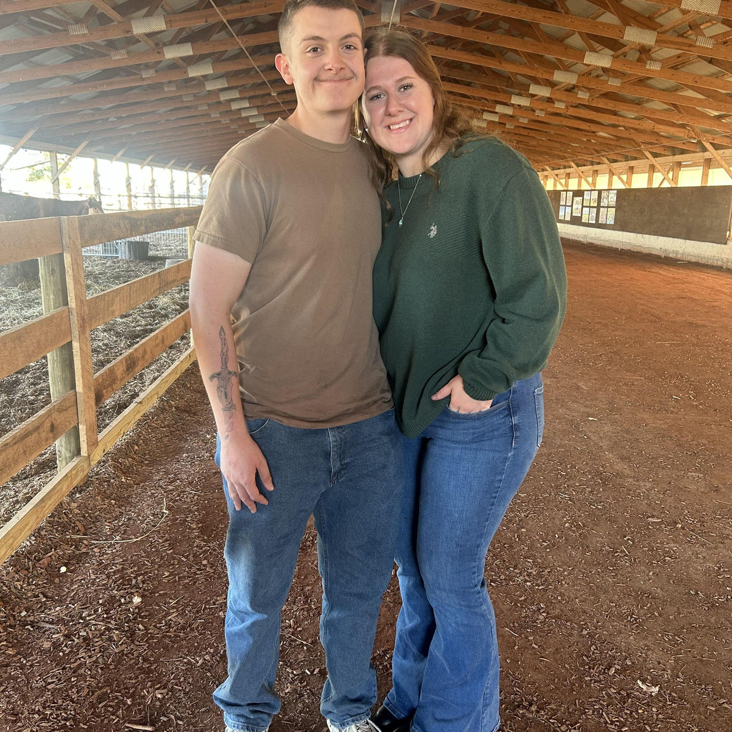 Daniel surprises Emma with a date to the pumpkin patch - this is our first picture together