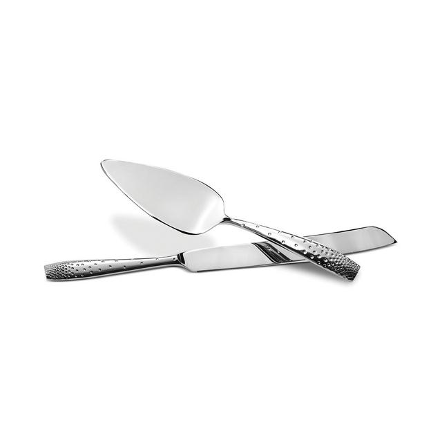 Nambe Dazzle Cake Knife and Server Set