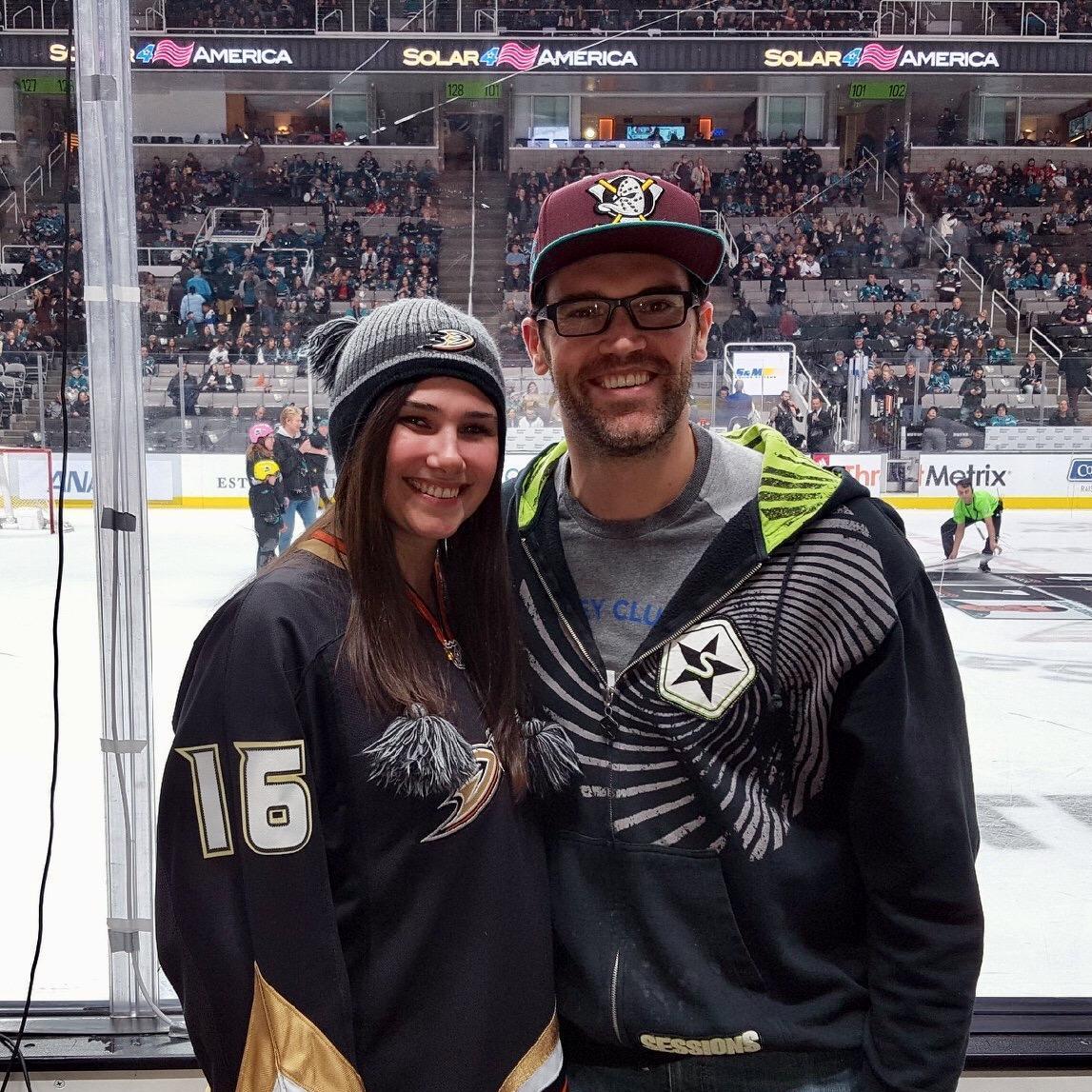 Ducks game @ San Jose Sharks