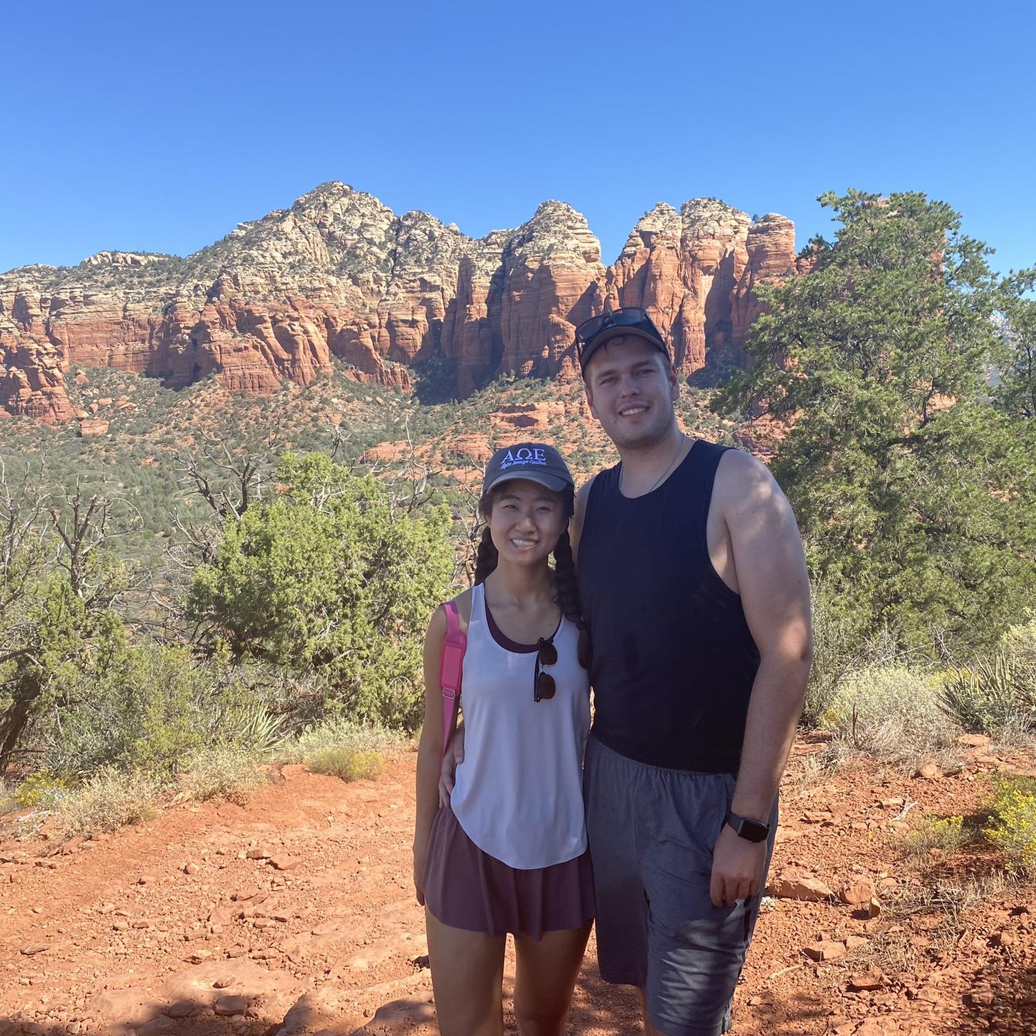 Griffen and his mom stopped in Arizona on their cross-country drive to move Griffen to LA, so they all went to Sedona for a day!