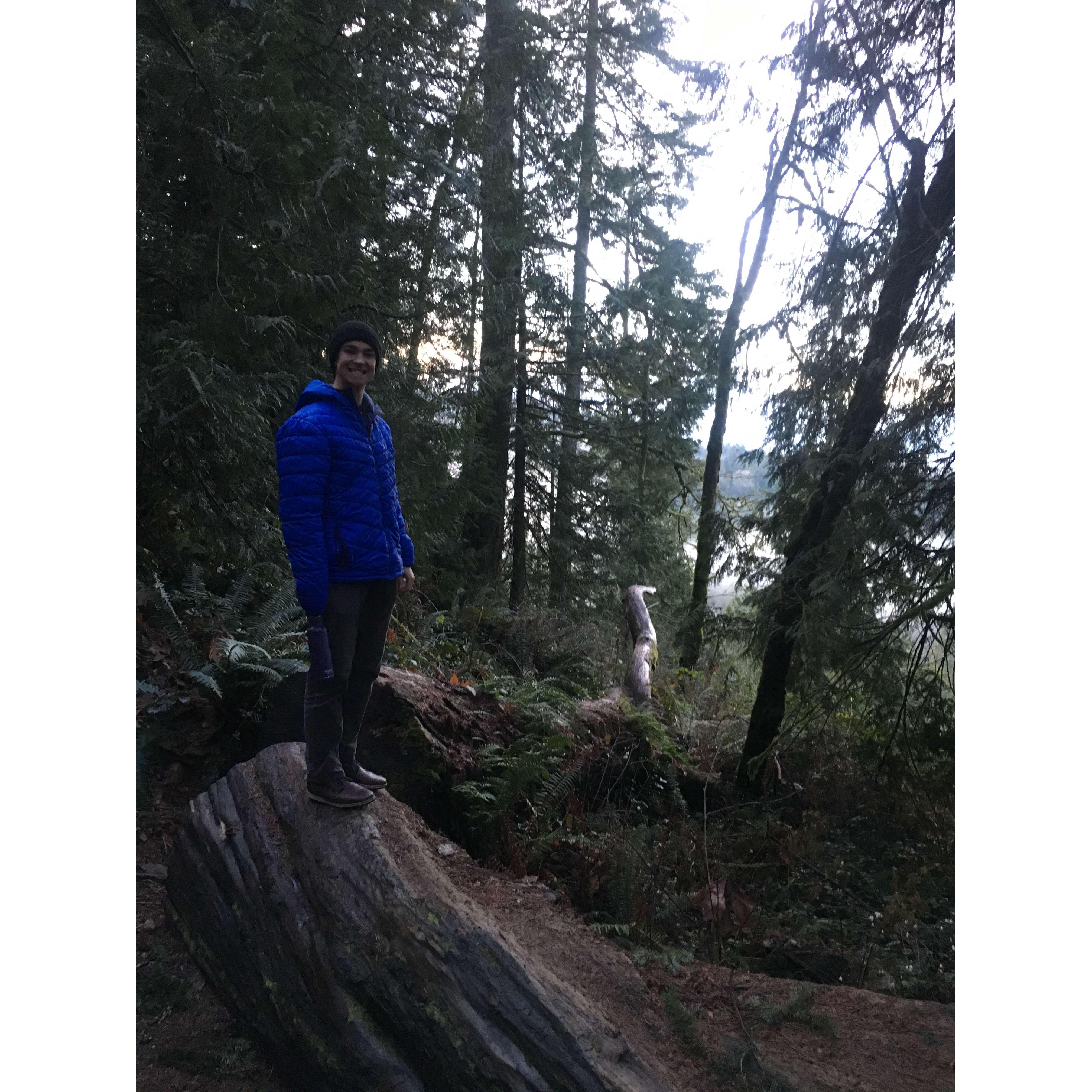 Lucas's first trip to Washington, December 2015