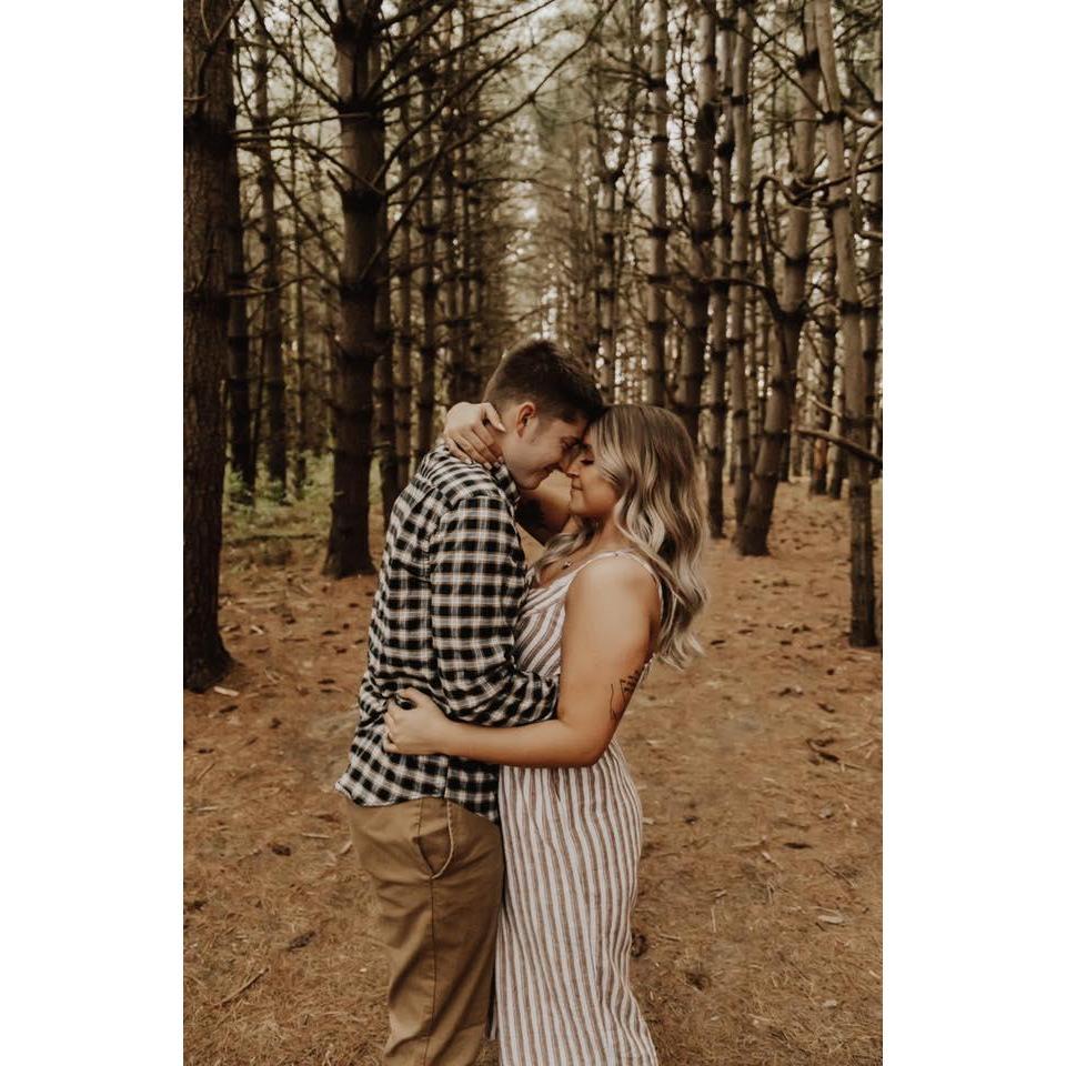 From our engagement shoot in the Oak Burr Woods located in MO. We had SO much fun during out photoshoot thanks to our photographer Emilee!
