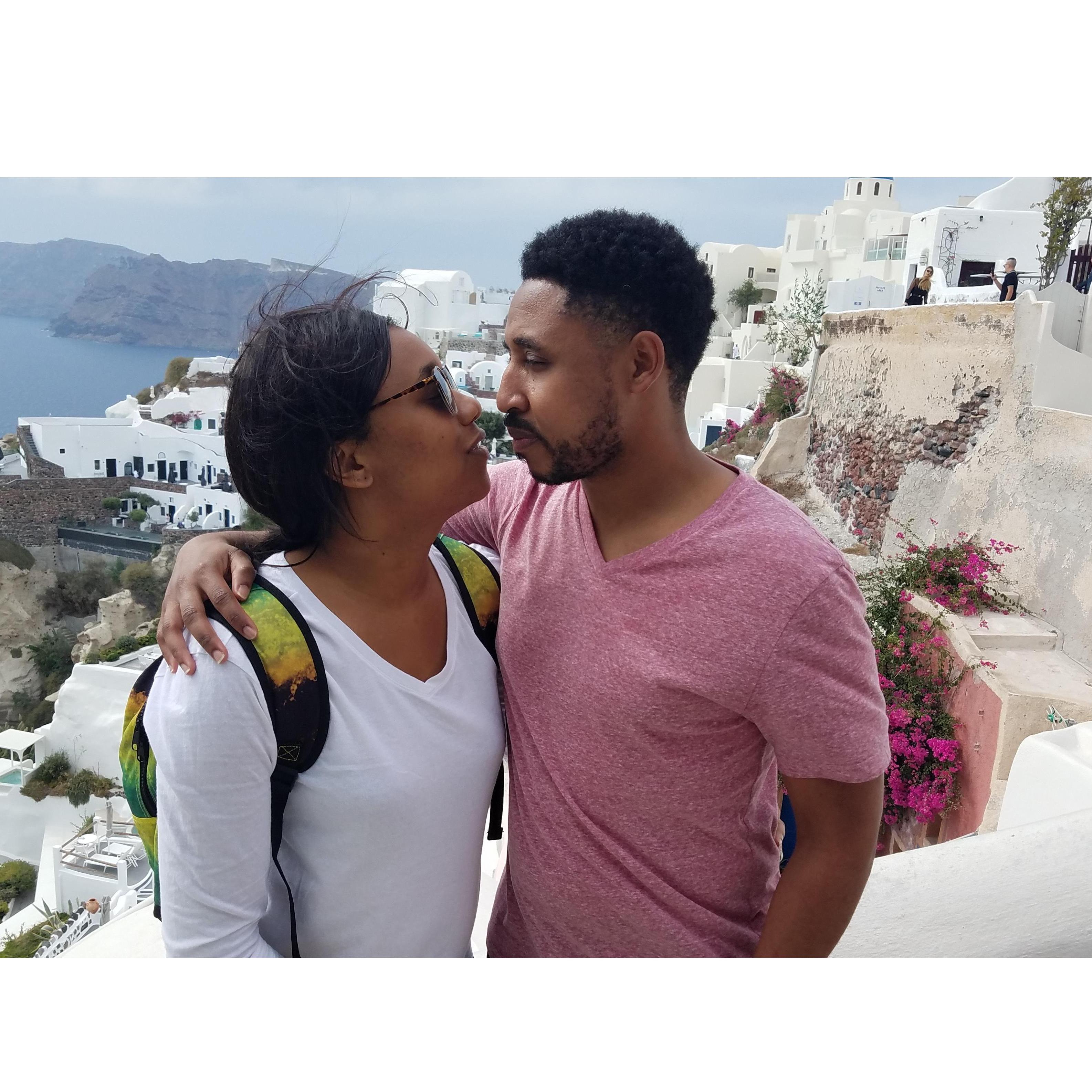 LOVE in Santorini, Greece