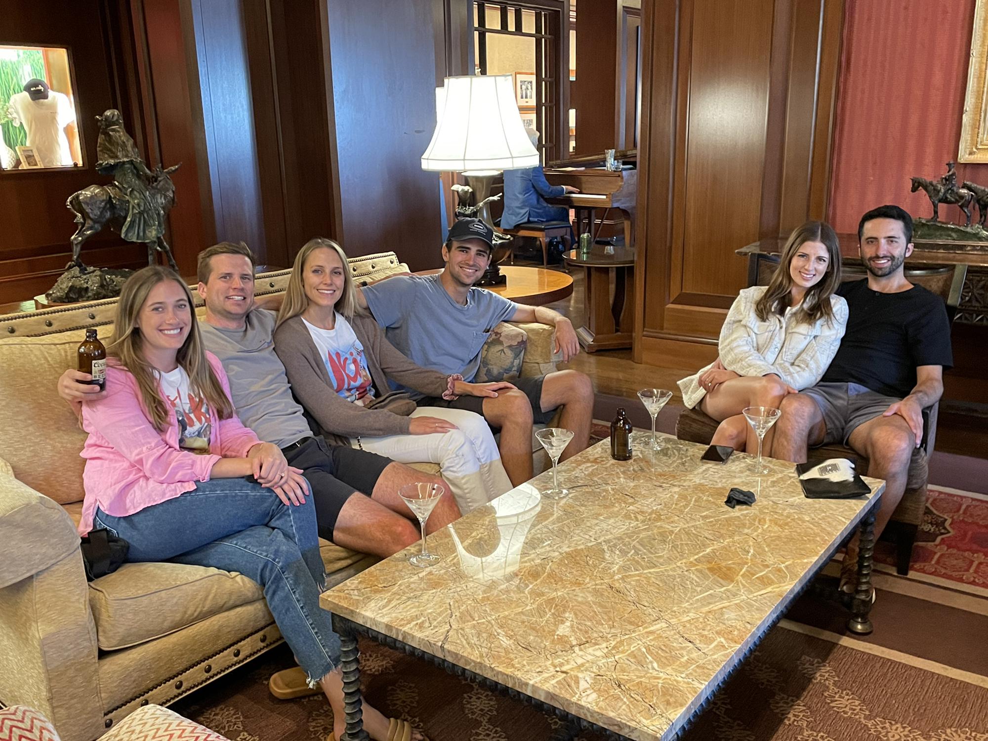 At Sun Valley Resort during a summer trip with friends.