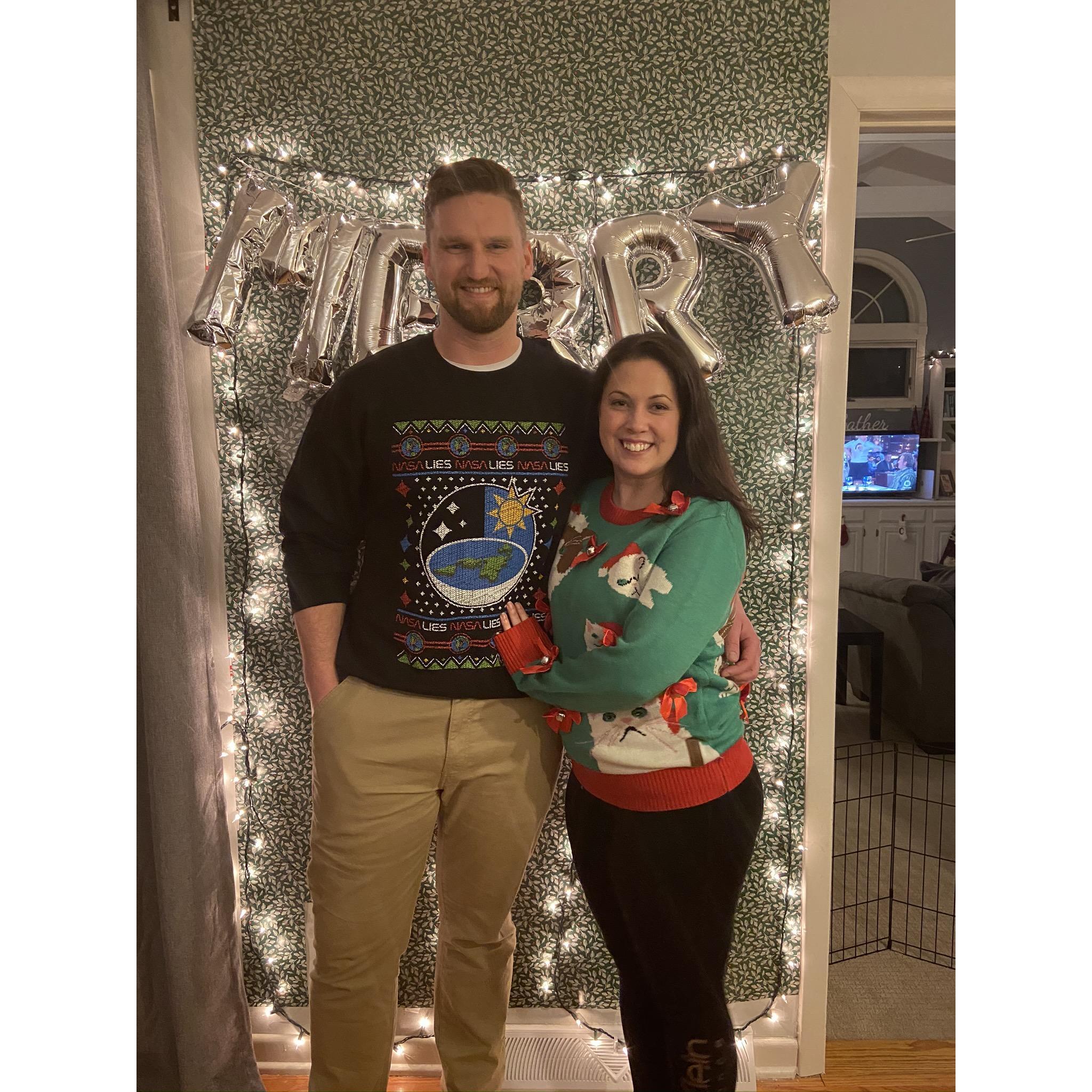12.21.2019 ugly sweater party, and settling into our new house