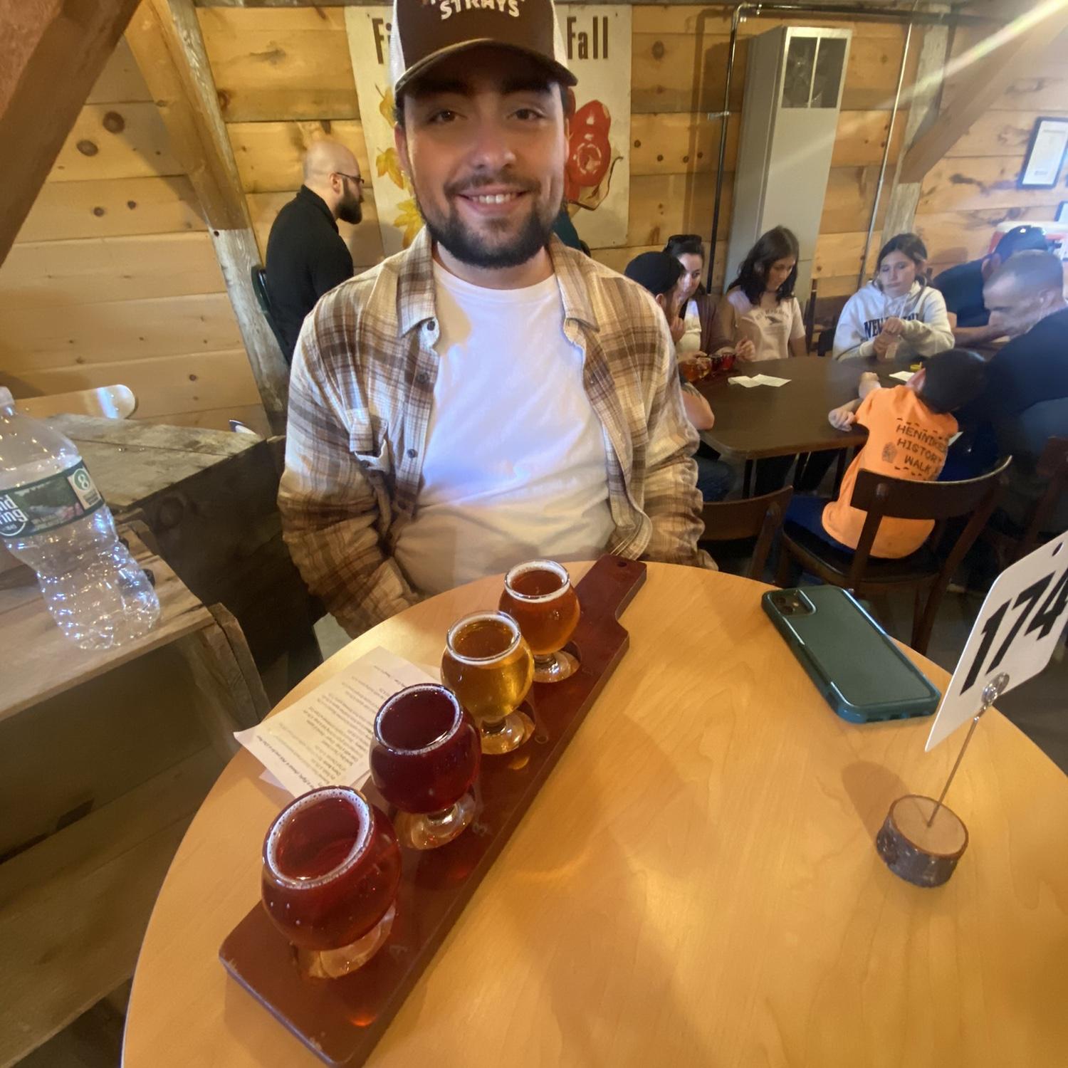 Apple farm. We tried a cider flight!