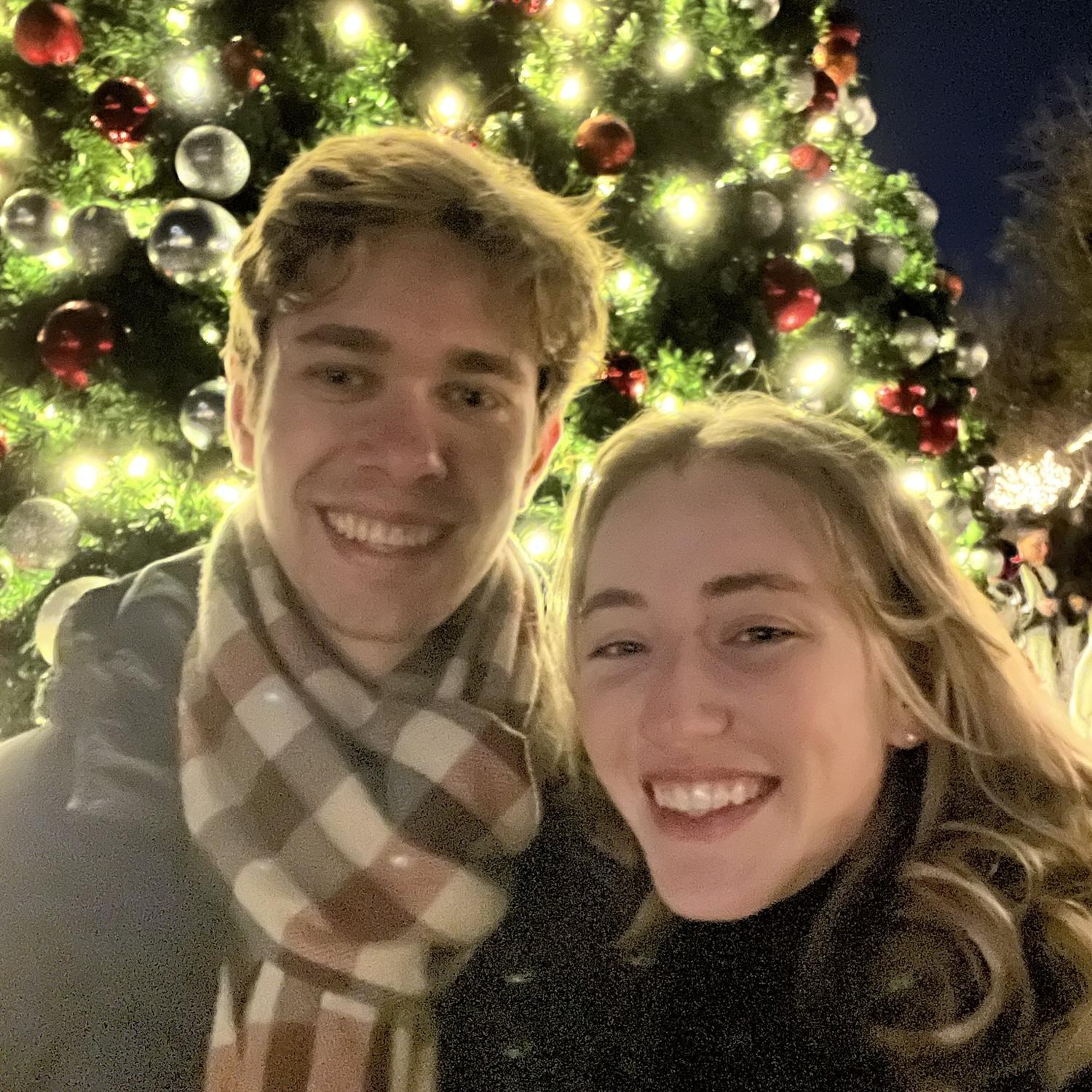 A Christmas date at the Dallas arboretum. This was the day before Maria told José she loved him!