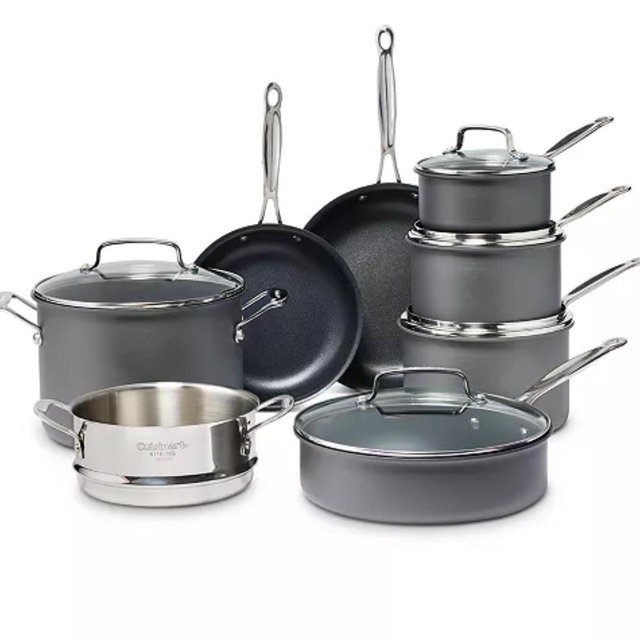 Chef's Classic Nonstick Hard Anodized Cookware 13 Piece Cookware Set