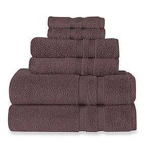 Wamsutta® Ultra Soft 6-Piece Bath Towel Set in Black Plum