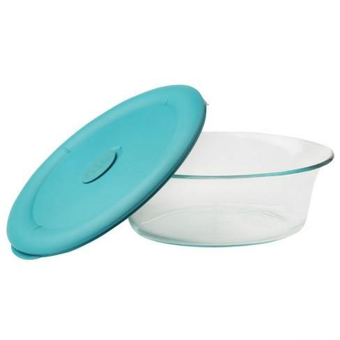 Pyrex Pro 3qt Oval Food Storage Container Turquoise
