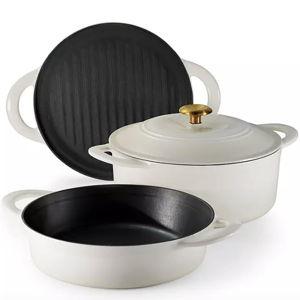 Tramontina 4-Piece Stackable Enamel Cast Iron Cookware Set - Sam's Club