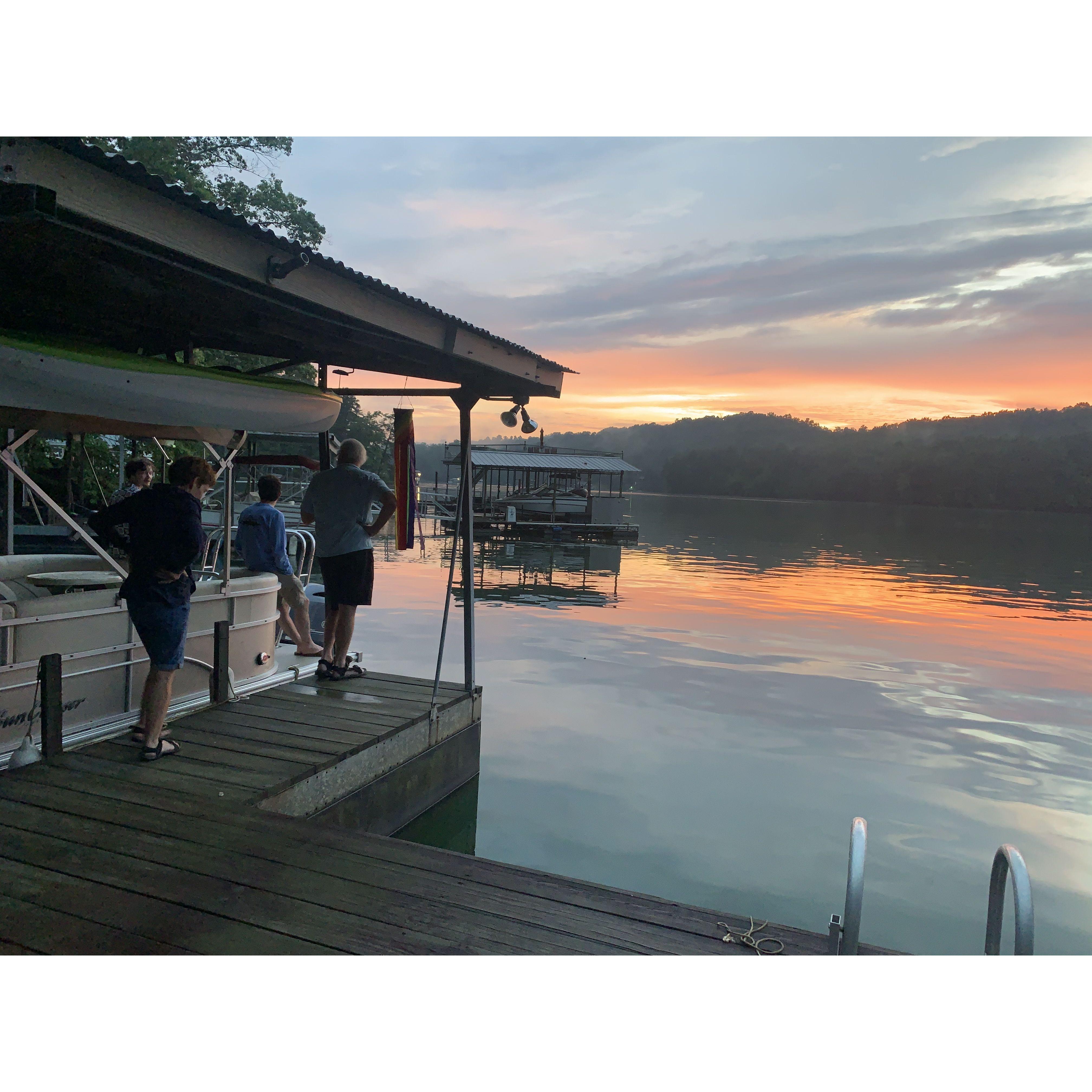 Brian spending time on Lake Lanier with his family!
