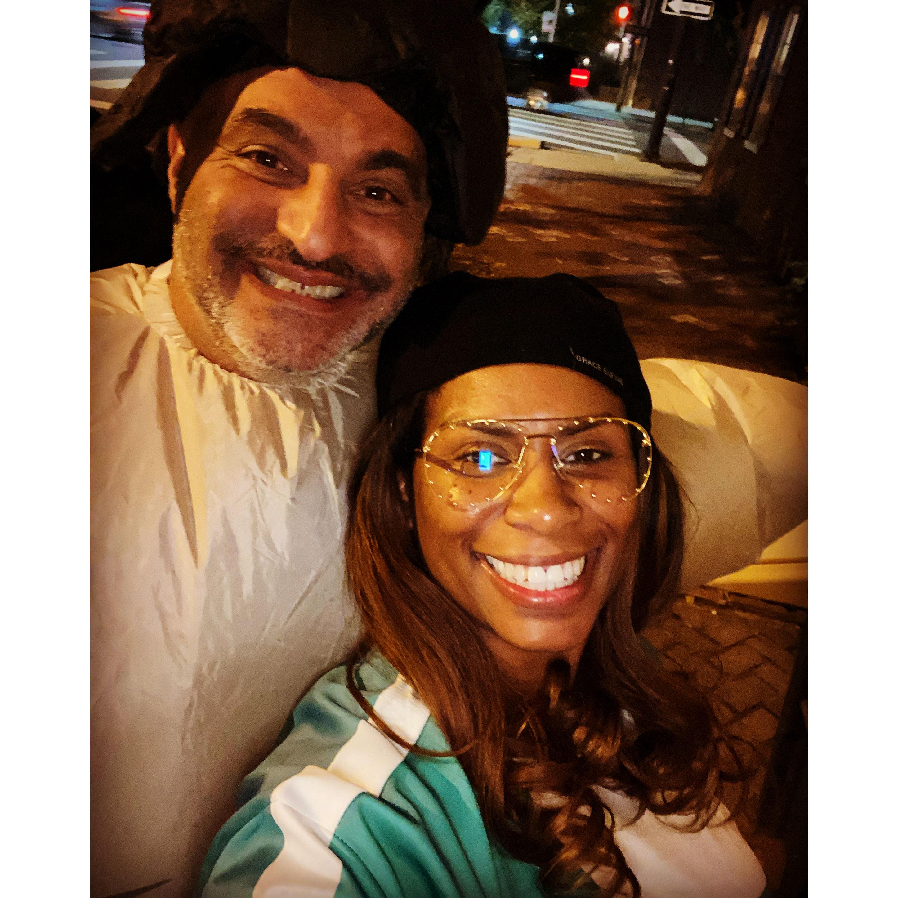 Halloween:  Sumo Wrestler and Squid Games