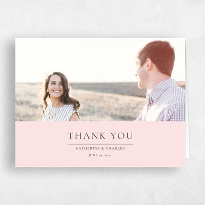 Blush, Pink Wedding Thank You - Potter Banner