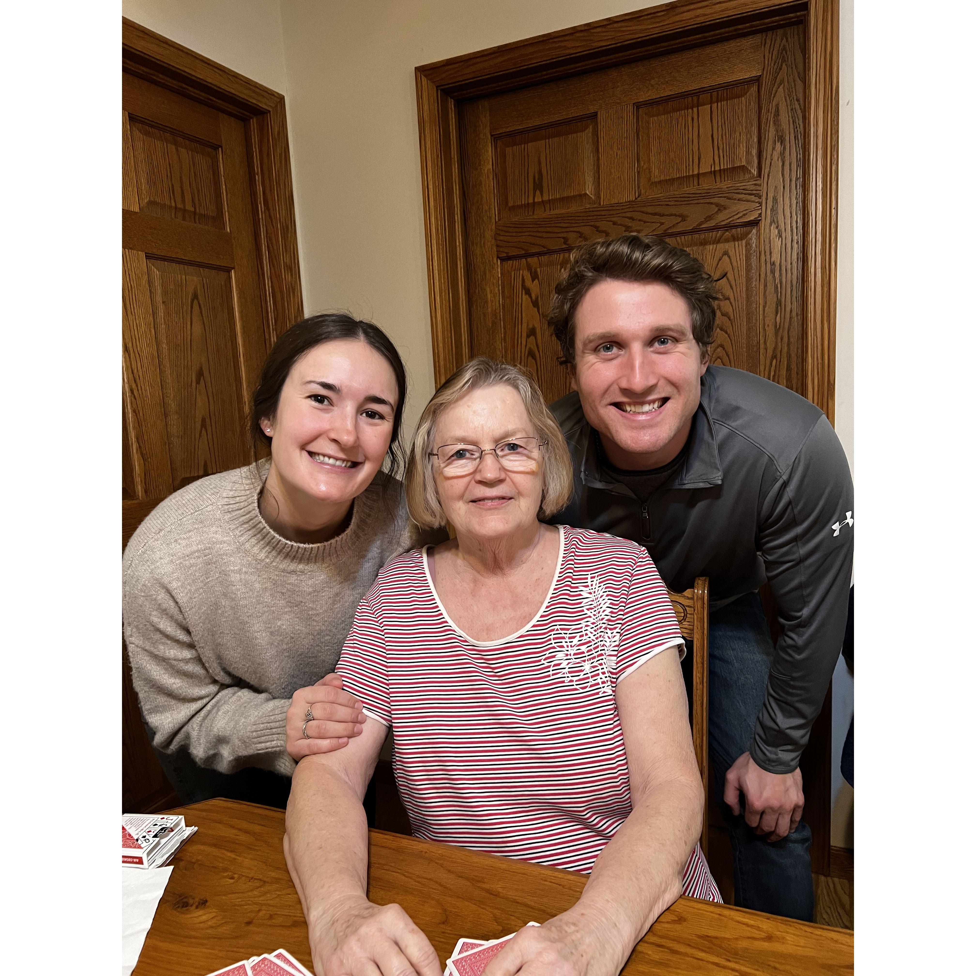 Thanksgiving, 2024 with Grandma Nancy.