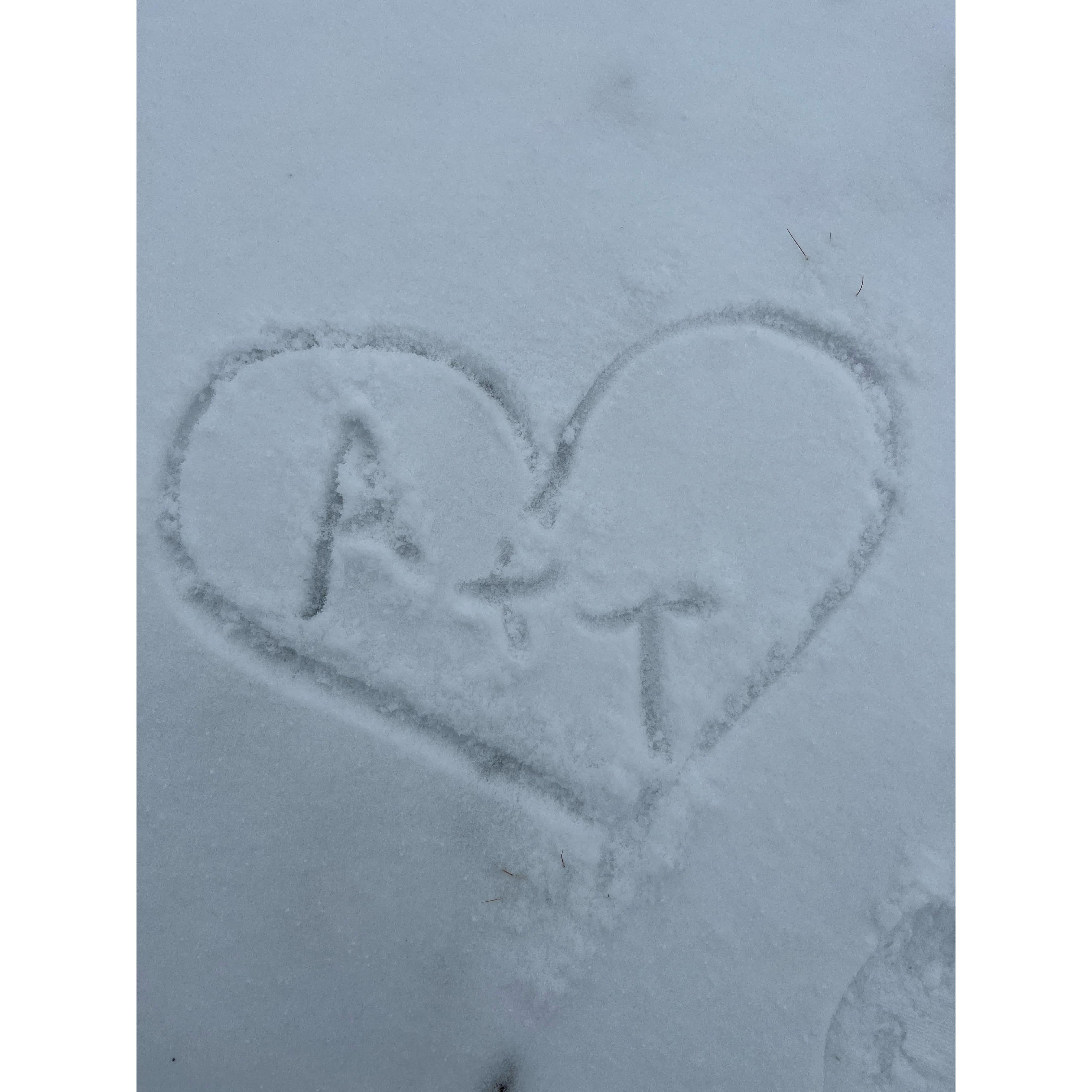 Snow storm, couple was separate but could only think of each other