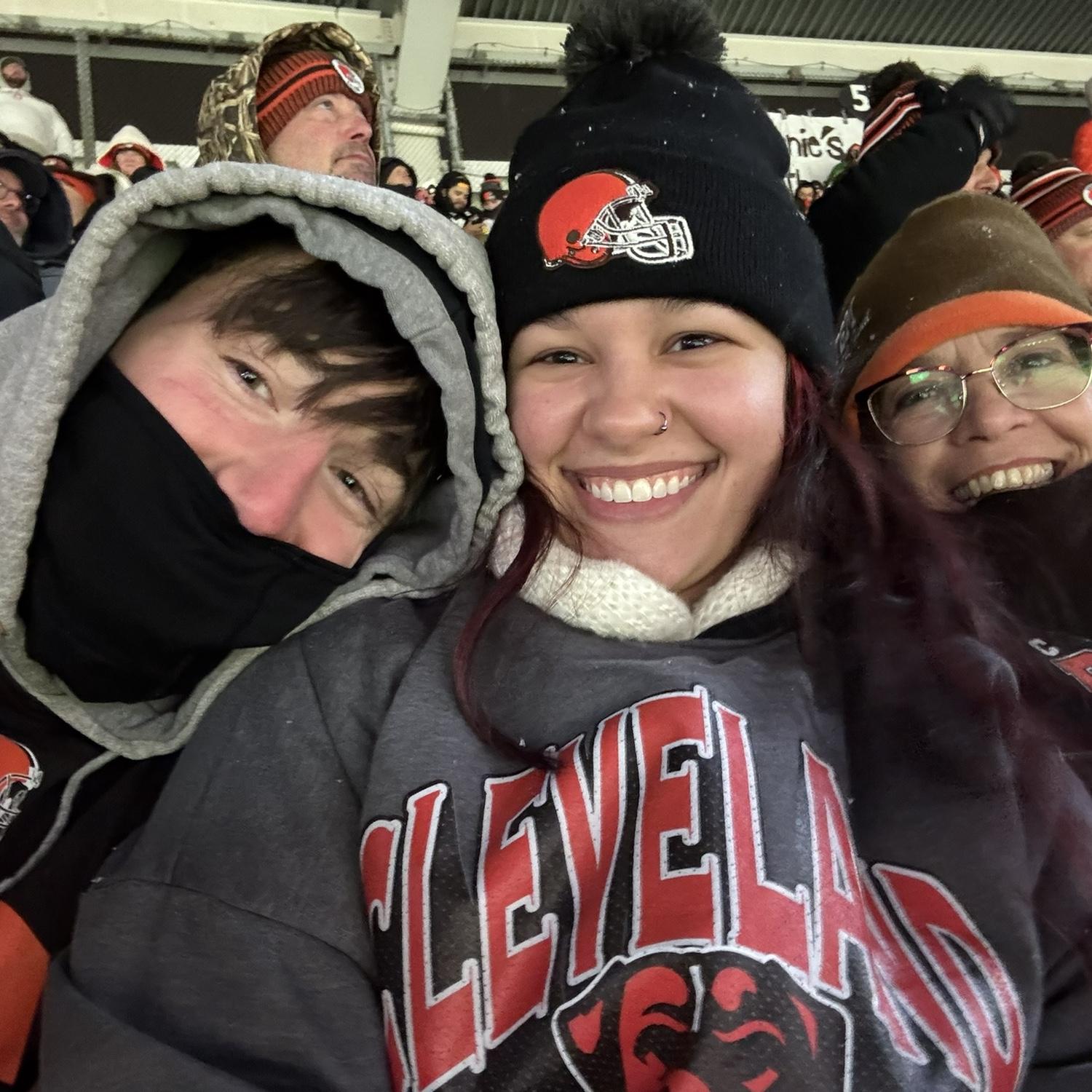 Johnathan rooting for the Browns at the game against the Steelers November 2024!