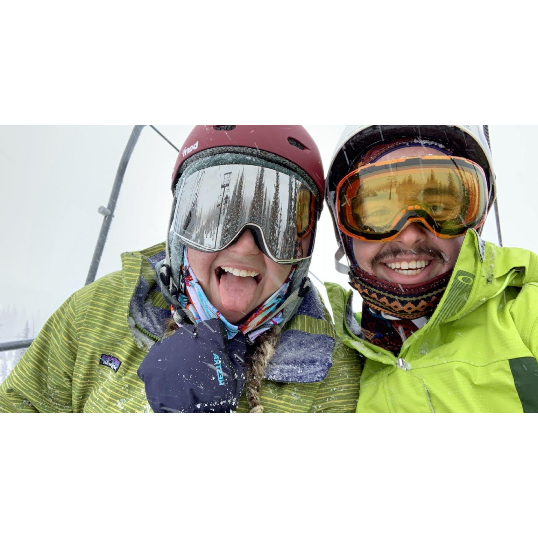 THE BEST SNOWBOARDING DAY EVERRRRR! Wolf Creek Ski trip 2020-while Tori had COVID....oops!