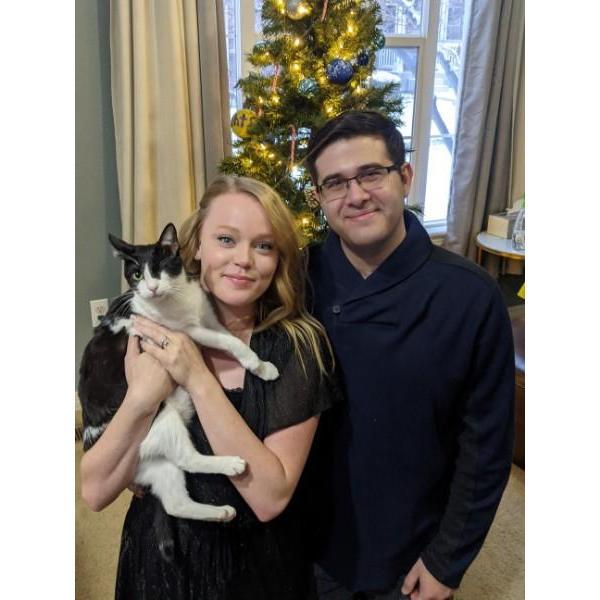 This picture was taken Christmas 2020 with the newest addition to our family, Iris. (Did you even live through COVID if you didn't get a new animal??)